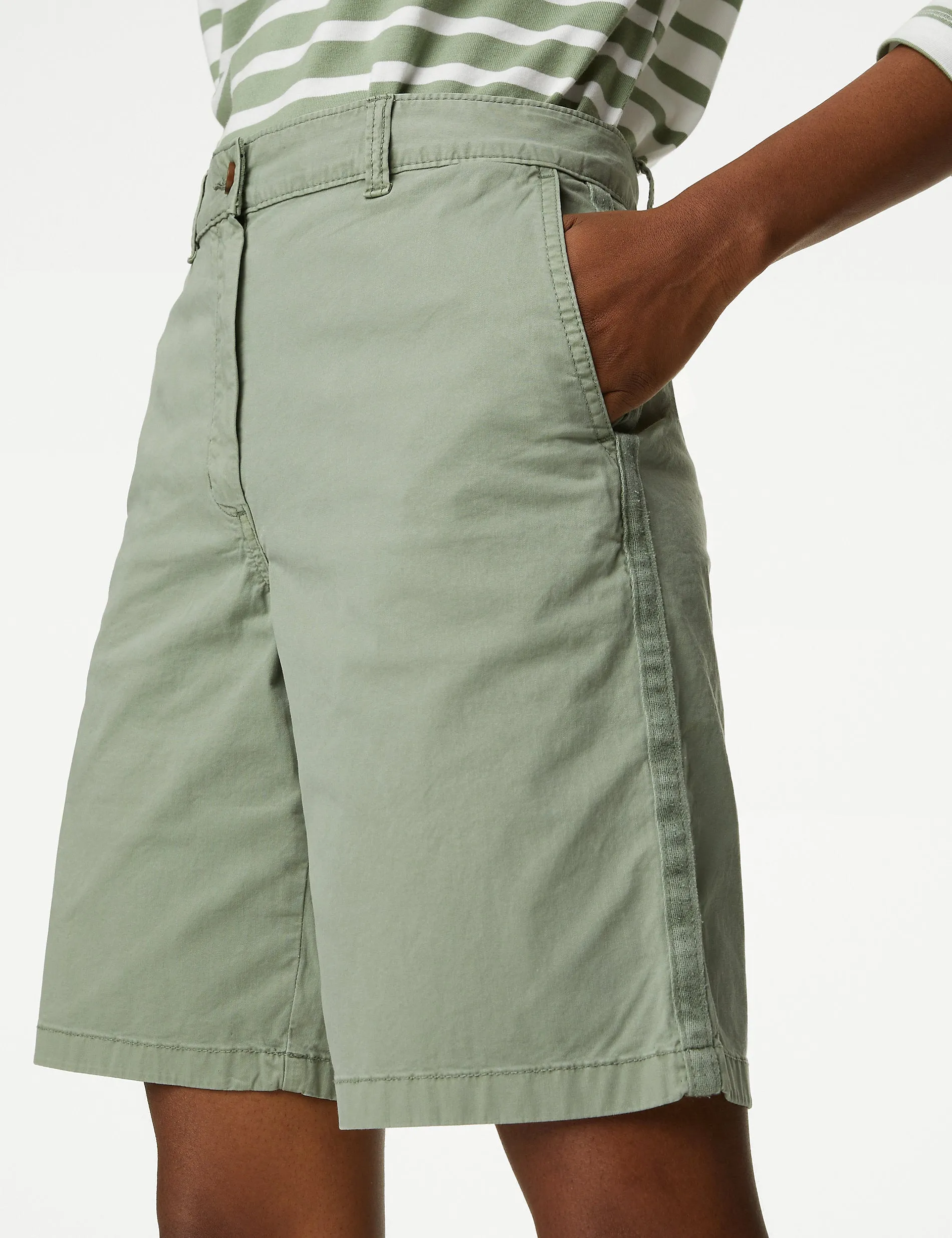2 pairs of Marks & Spencer tea cotton chinos, khaki mix