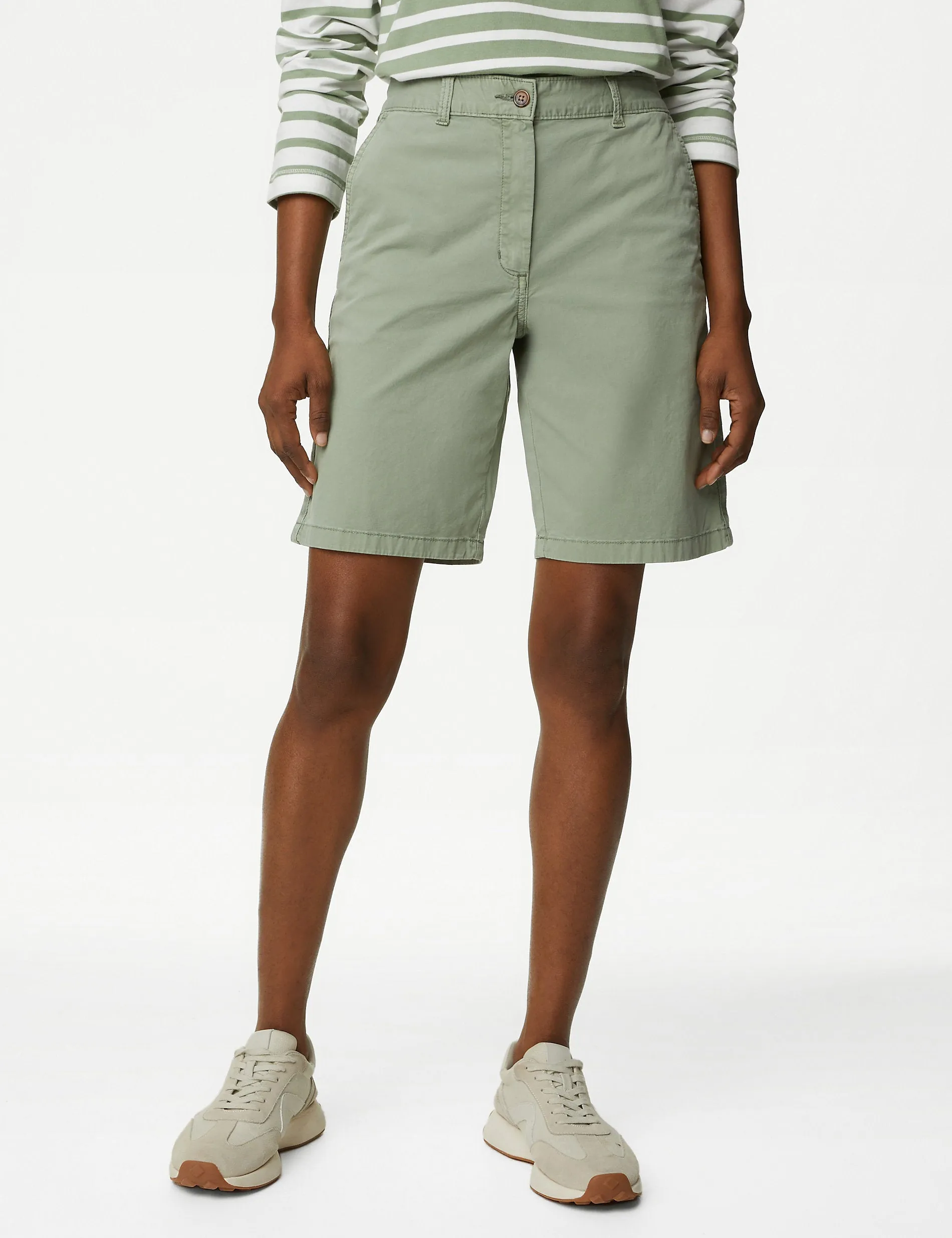 2 pairs of Marks & Spencer tea cotton chinos, khaki mix