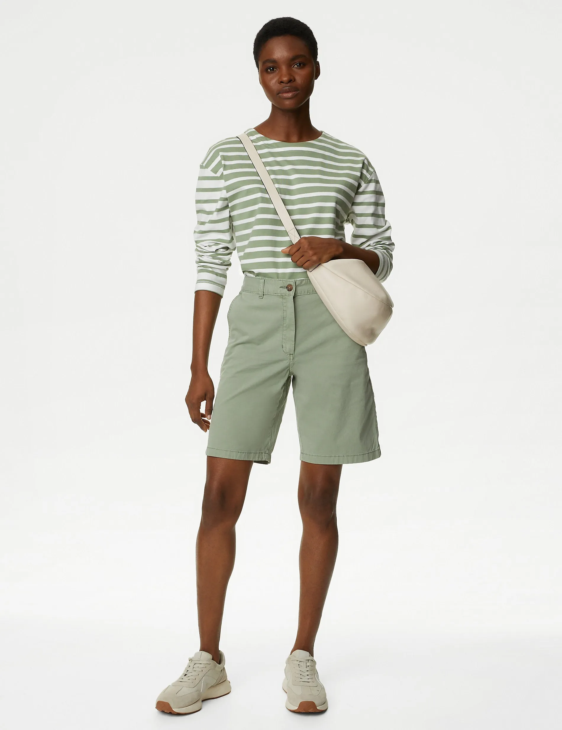 2 pairs of Marks & Spencer tea cotton chinos, khaki mix