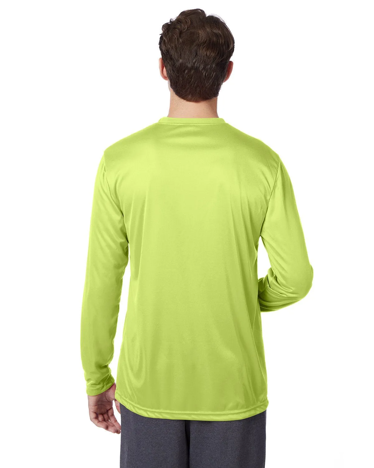 482L-Hanes-SAFETY GREEN