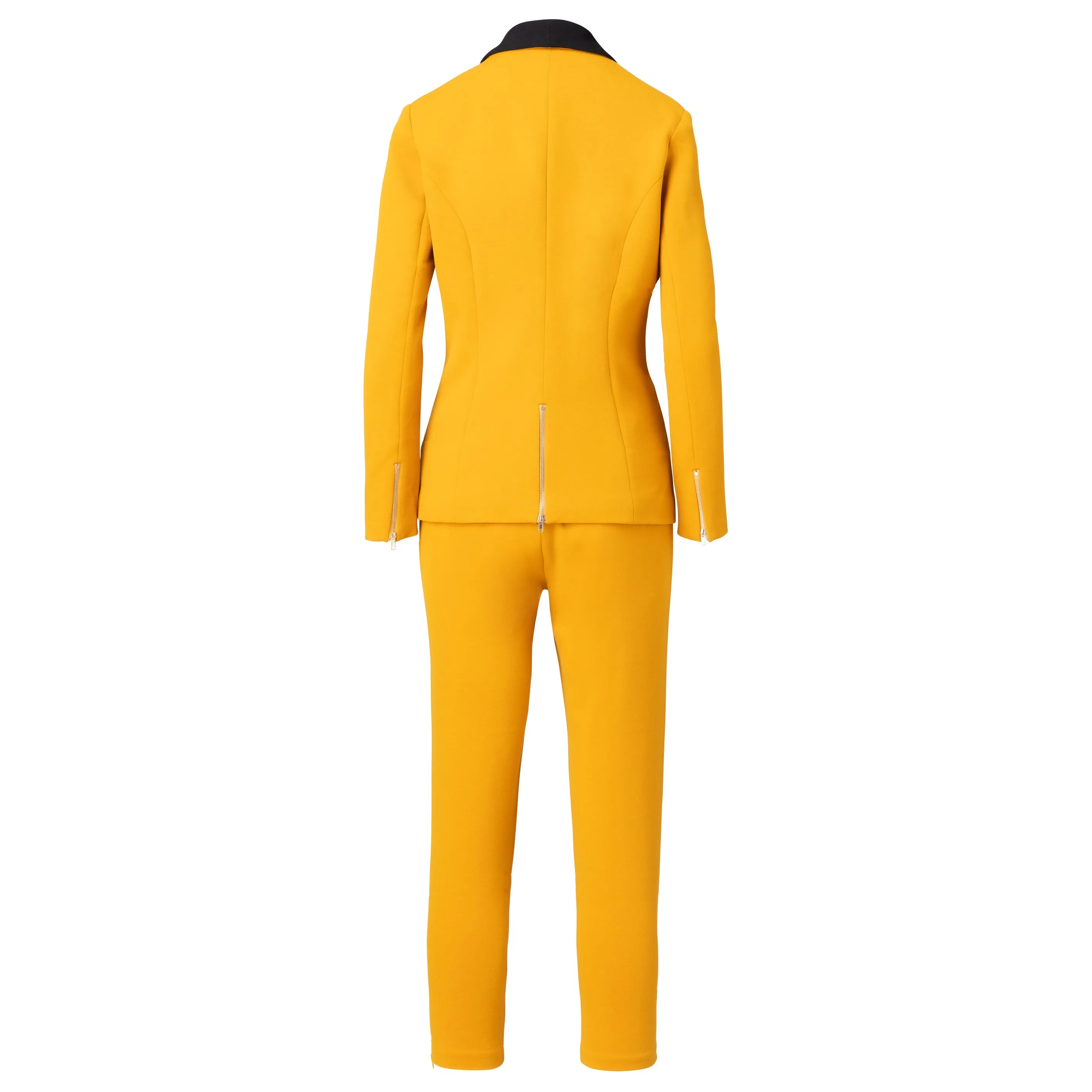A Rebellious Leggings Suit Set - Mustard Gold