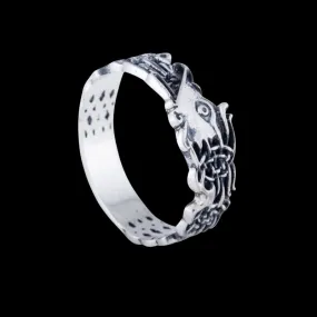 Anillo Fenrir hecho a mano Anillo de plata de ley