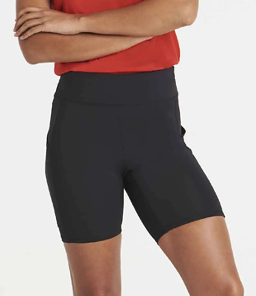 AWDis Cool Ladies Recycled Cool-Flex™ Tech Shorts | Jet Black