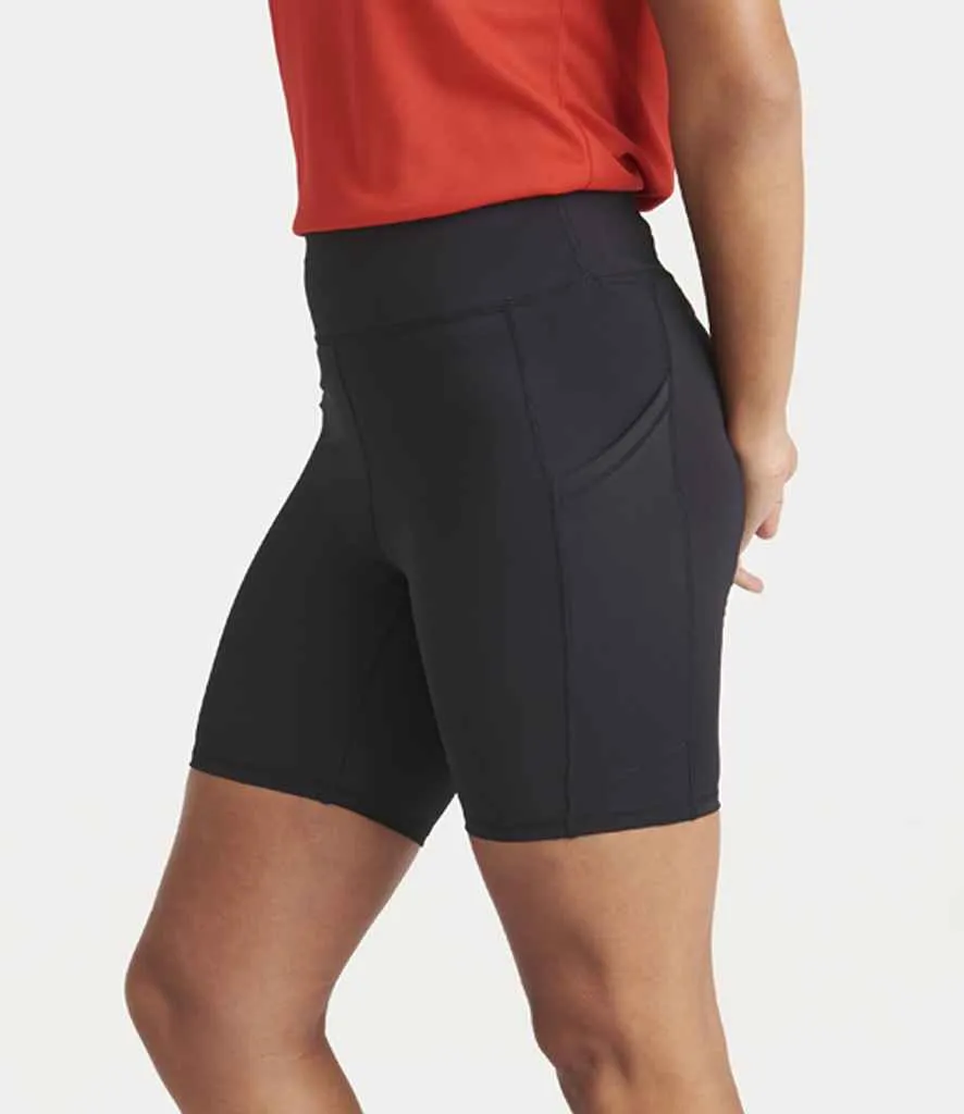 AWDis Cool Ladies Recycled Cool-Flex™ Tech Shorts | Jet Black
