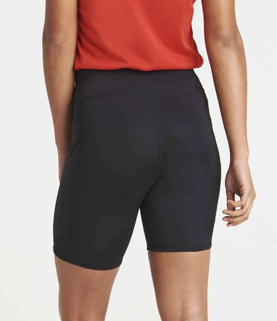AWDis Cool Ladies Recycled Cool-Flex™ Tech Shorts | Jet Black