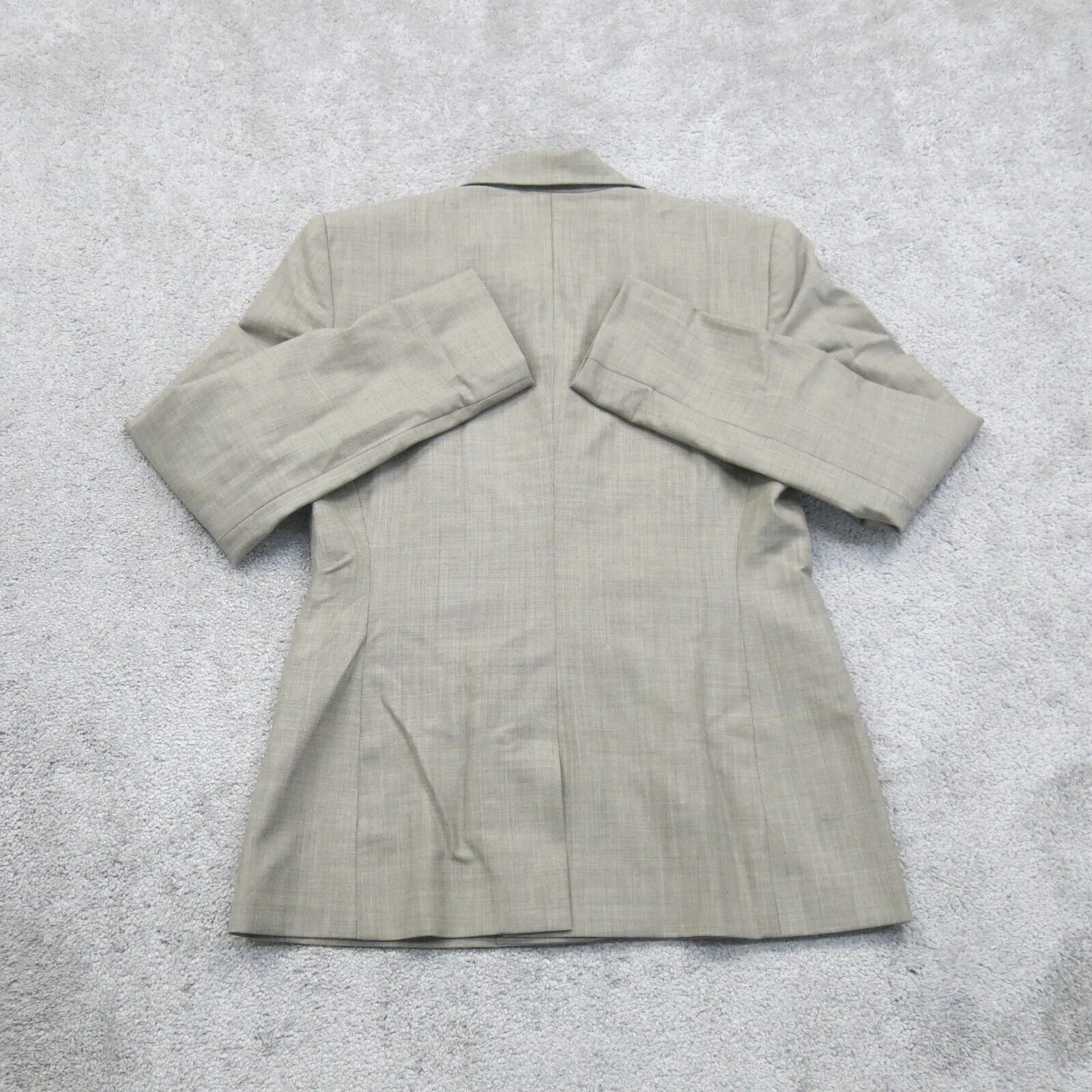 Brooks Brothers Womens Blazer Coat Single Breasted Long Sleeves Gray Size 2P