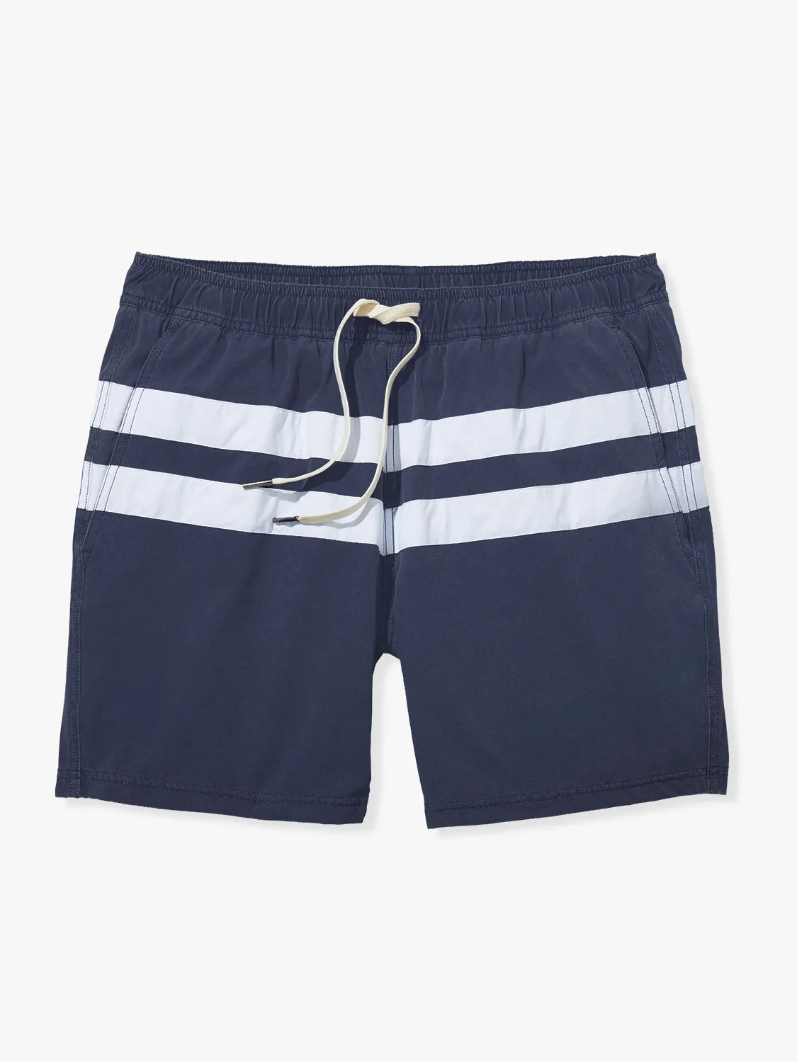 Bungalow Trunk | Navy Nautical Stripe