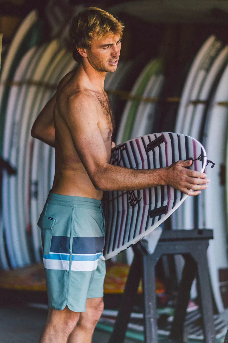 Cruzer Stripe Scallop Boardies