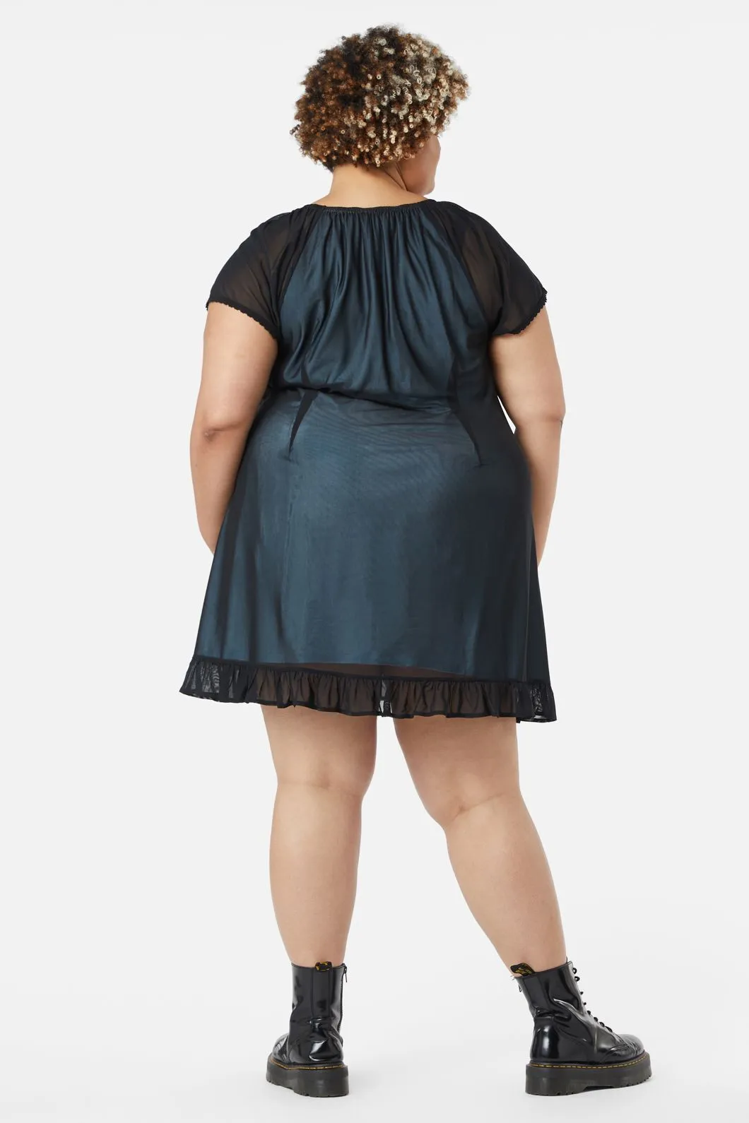 Curve Confess Mesh Mini Dress