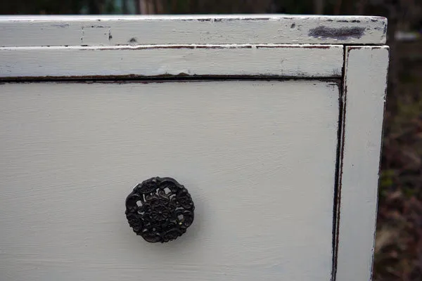 Custom Order for Elizabeth refurbished vintage chest of drawers in Miss Mustard  Seed Linen