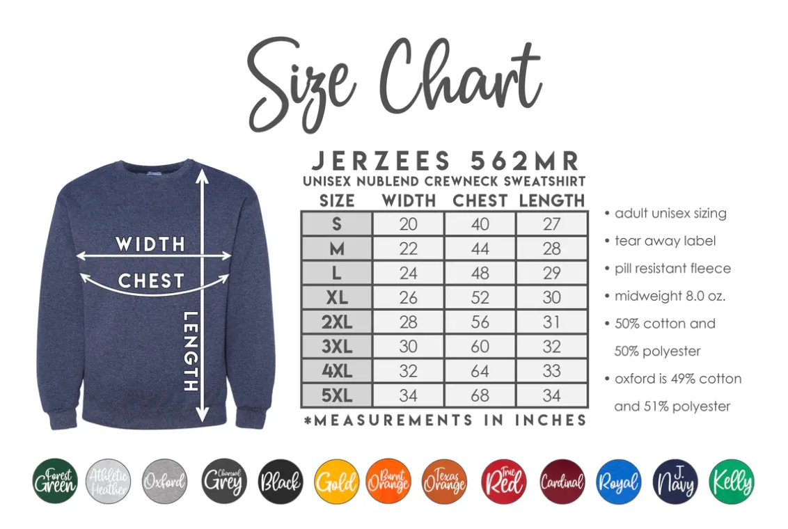 Custom Track and Field Crewneck Sweatshirt