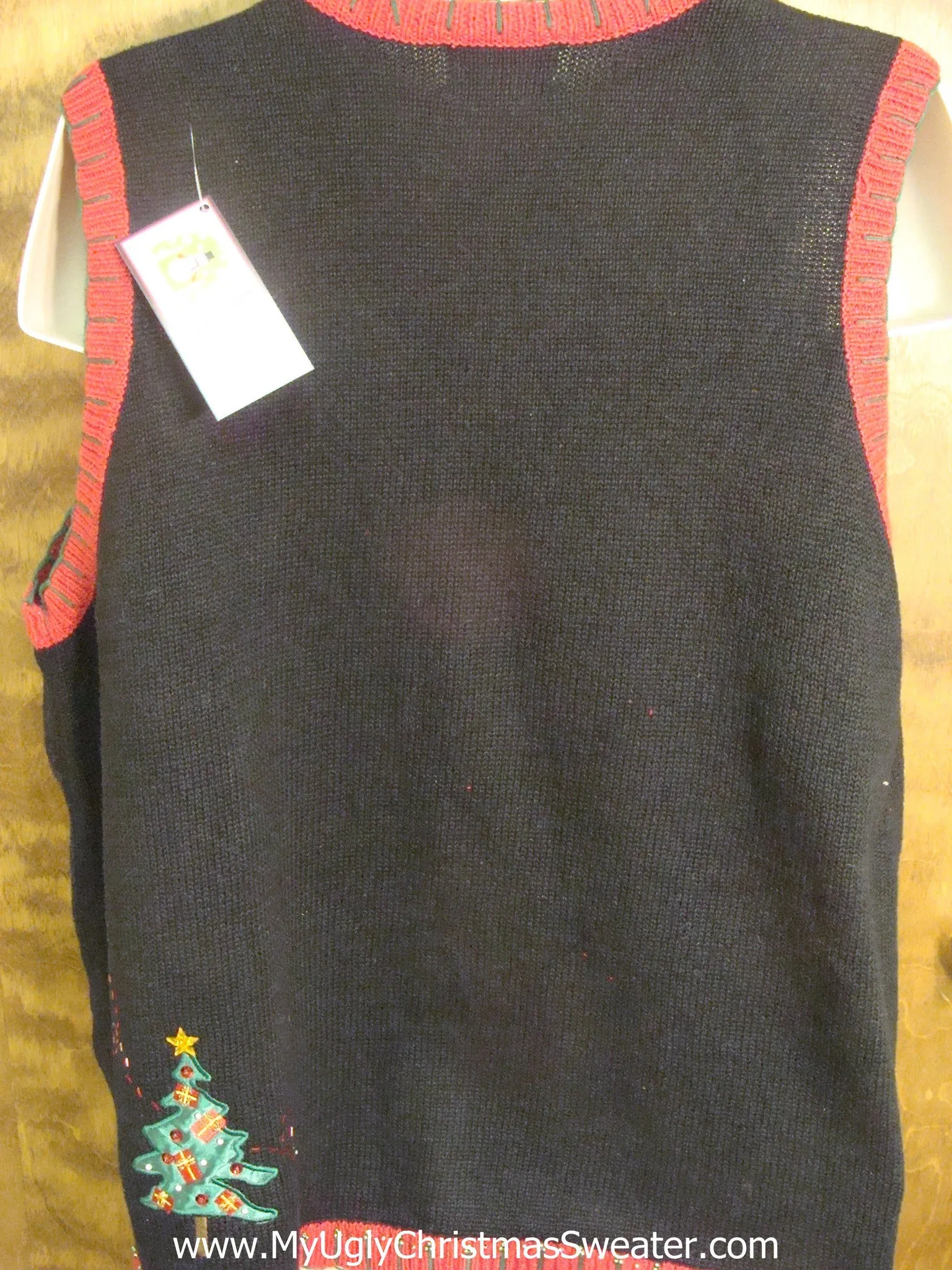 Decorated Trees Cheesy Christmas Sweater Vest