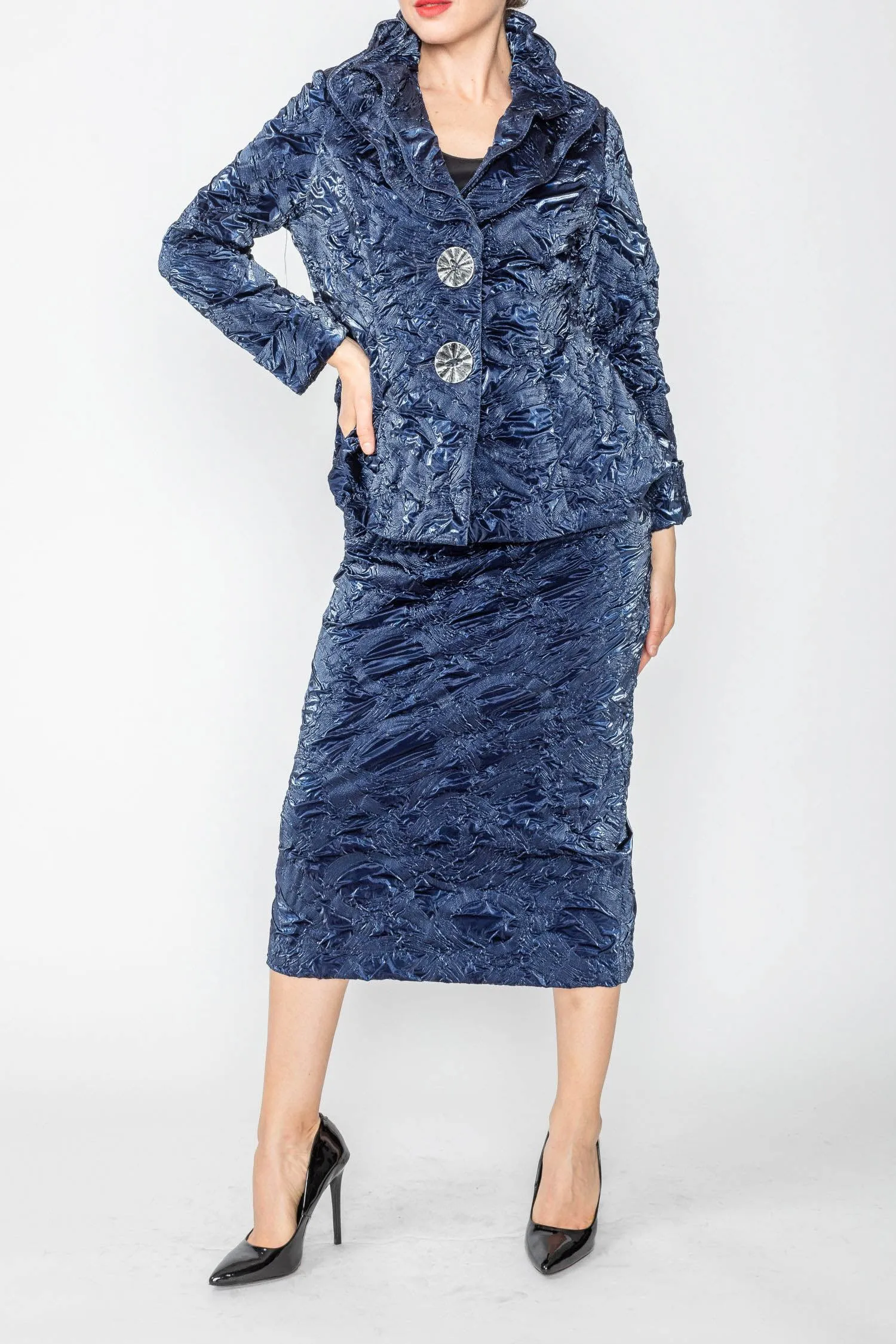 Double Layered Wire Collar Jacket