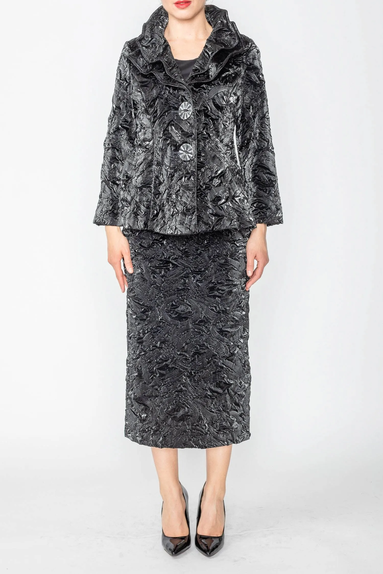 Double Layered Wire Collar Jacket
