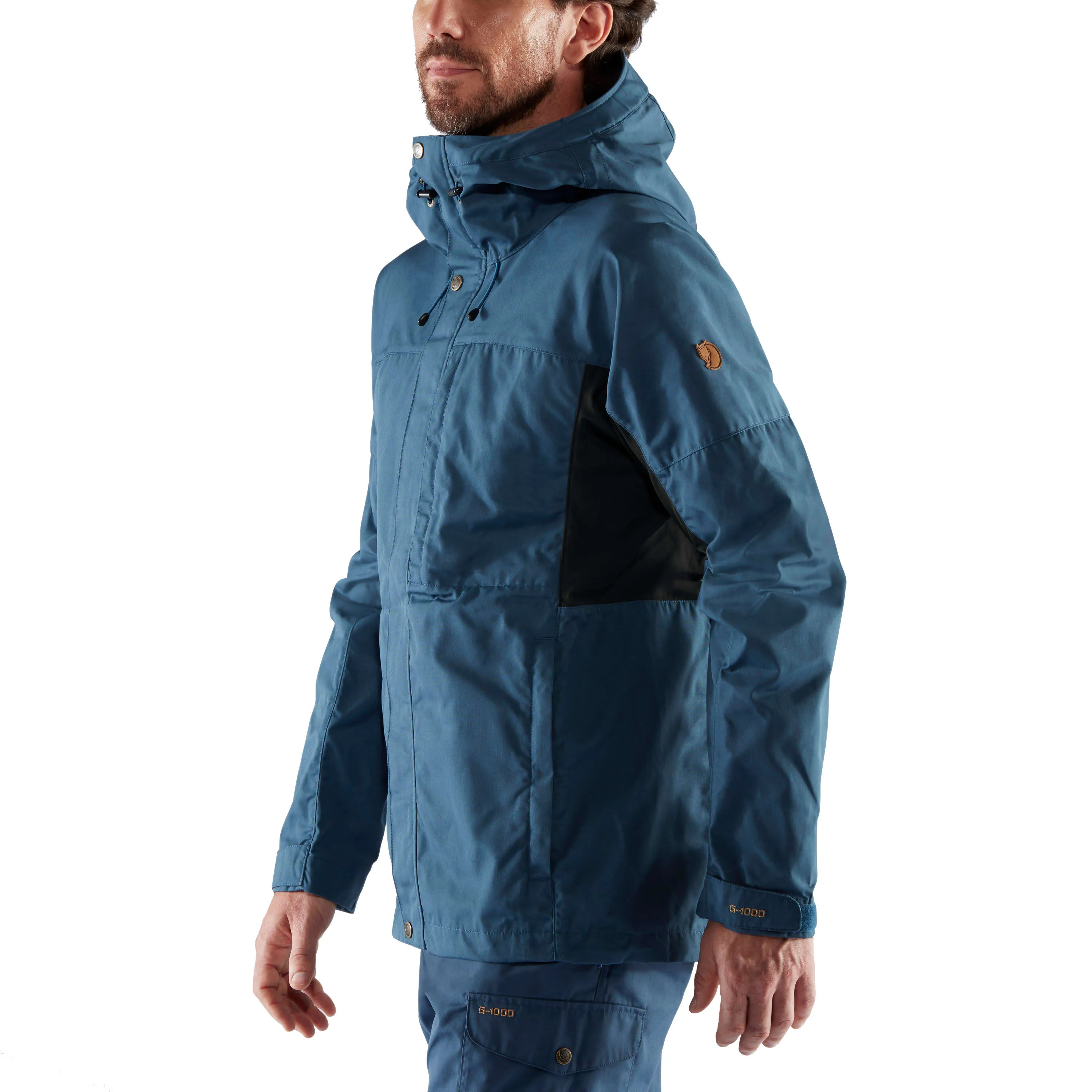 Fjällräven Men&#x27;s Kaipak Jacket Uncle Blue/Dark Grey | Buy Fjällräven Men&#x27;s Kaipak Jacket Uncle Blue/Dark Grey here | Outnorth