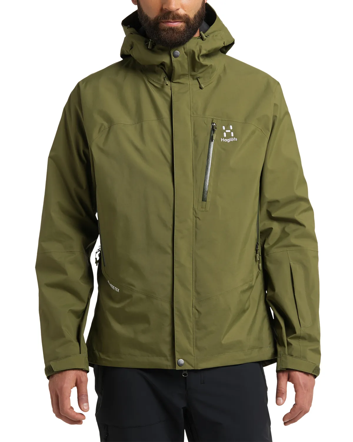 Haglöfs Men&#x27;s Astral Gore-Tex Jacket Olive Green | Buy Haglöfs Men&#x27;s Astral Gore-Tex Jacket Olive Green here | Outnorth