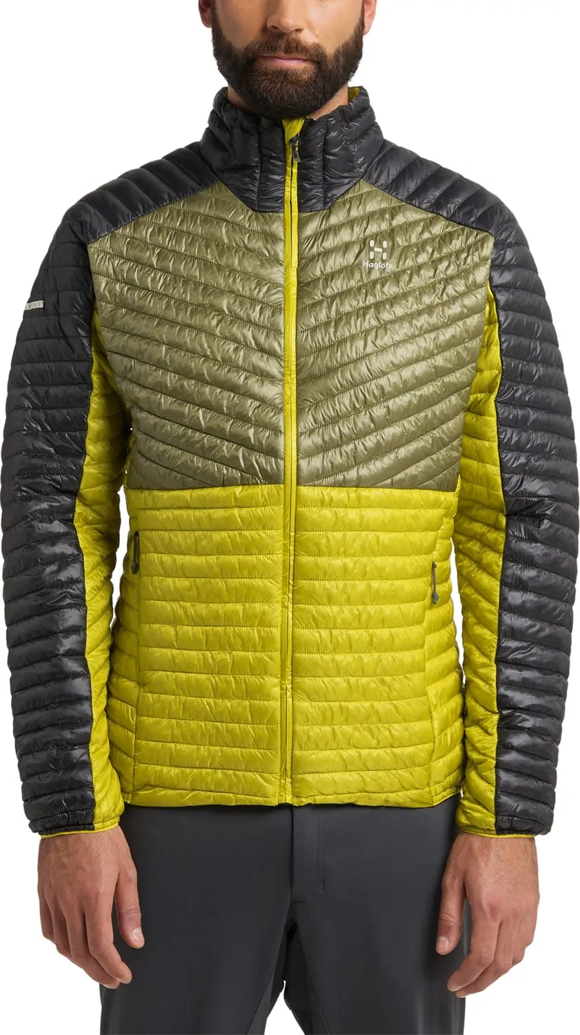 Haglöfs Men&#x27;s L.I.M Mimic Jacket Aurora/Olive Green | Buy Haglöfs Men&#x27;s L.I.M Mimic Jacket Aurora/Olive Green here | Outnorth