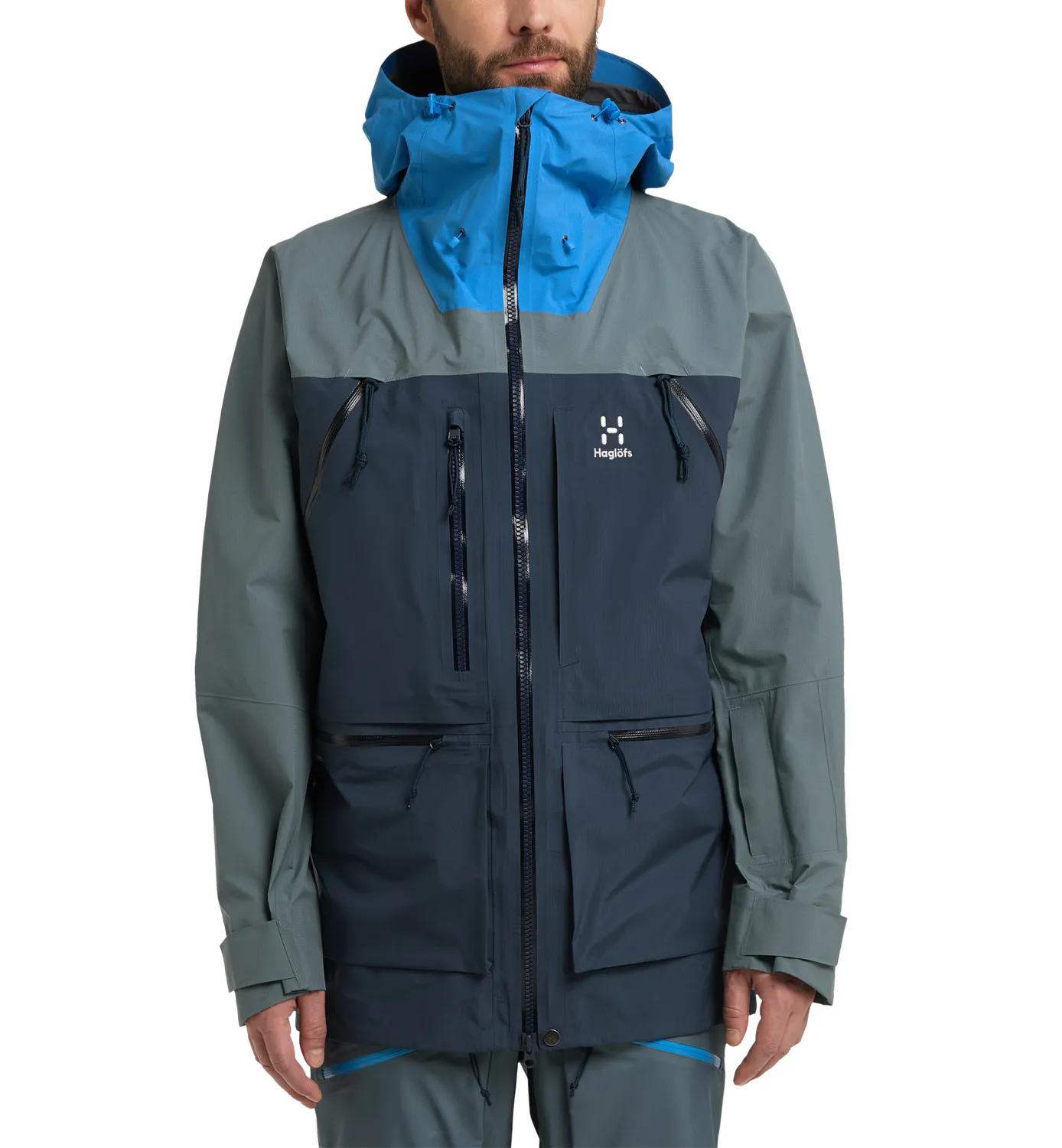 Haglöfs Men&#x27;s Vassi Gore-Tex Pro Jacket Tarn Blue/Steel Blue | Buy Haglöfs Men&#x27;s Vassi Gore-Tex Pro Jacket Tarn Blue/Steel Blue here | Outnorth