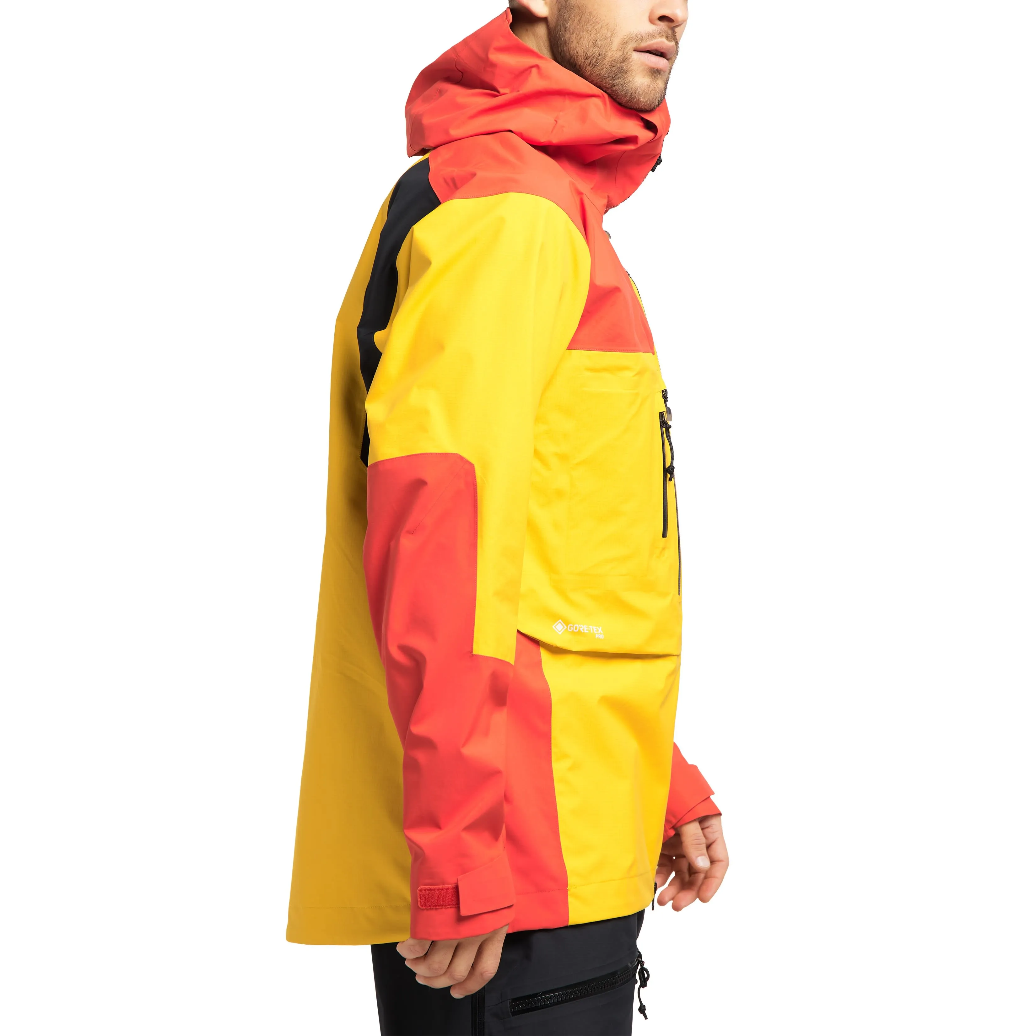 Haglöfs Roc Nordic Gore-Tex Pro Jacket Men&#x27;s Pumpkin Yellow/Habanero | Buy Haglöfs Roc Nordic Gore-Tex Pro Jacket Men&#x27;s Pumpkin Yellow/Habanero here | Outnorth
