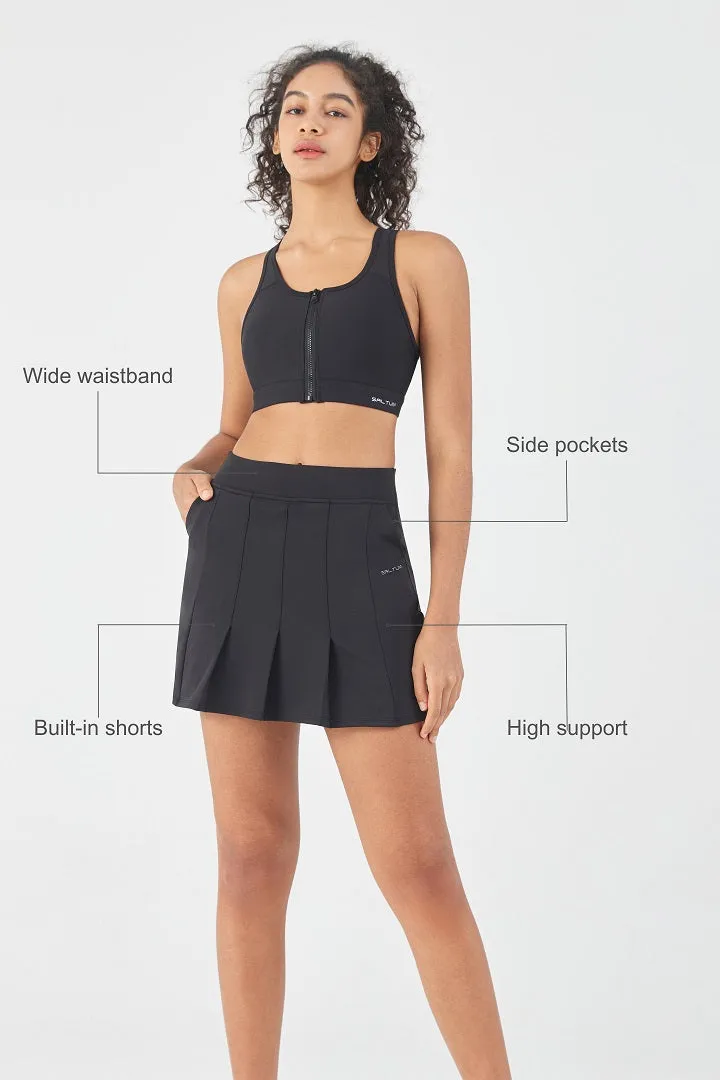 HiTense™ High-Rise Pleated Mini Skirt