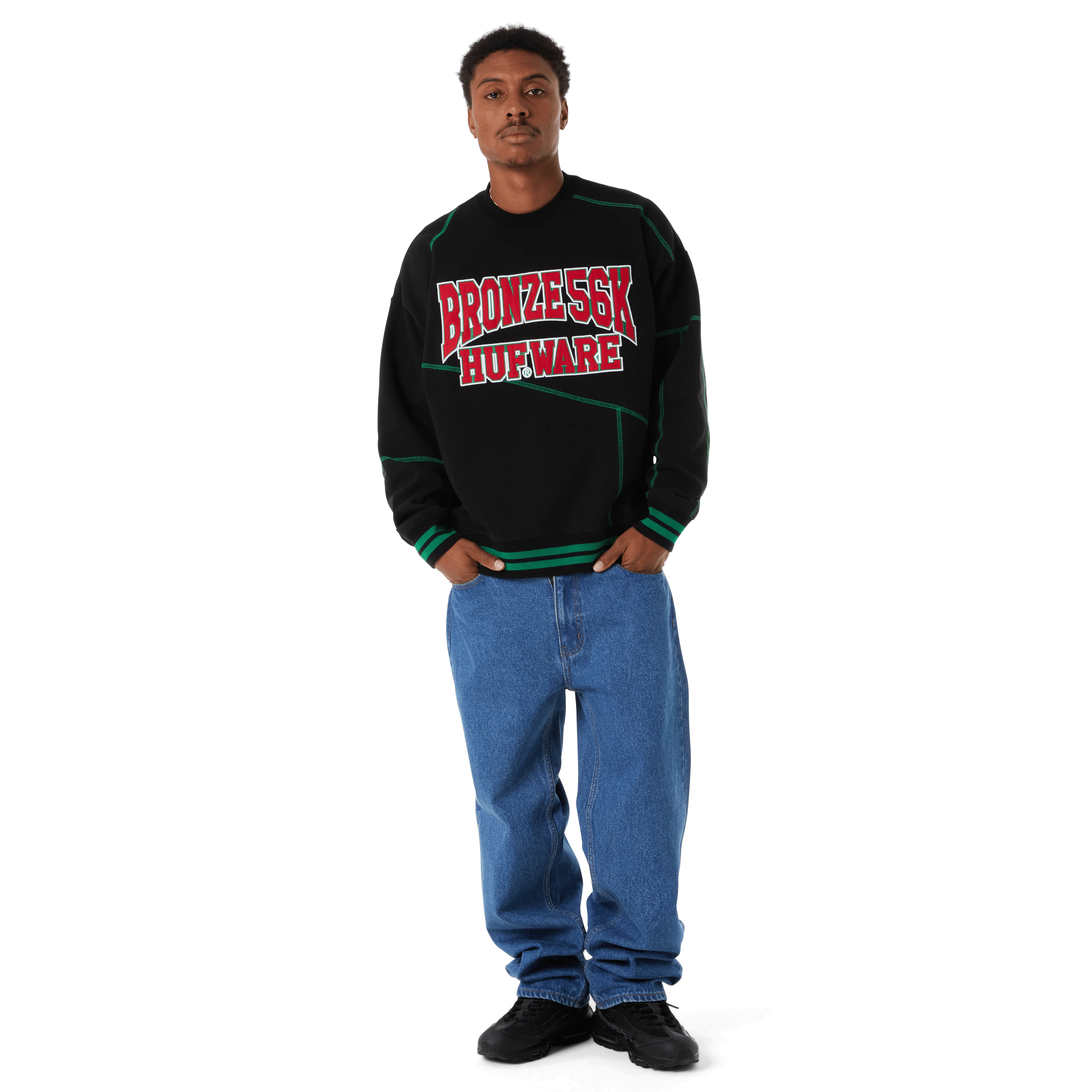 HUF x Bronze56K Hufware Crewneck Sweatshirt