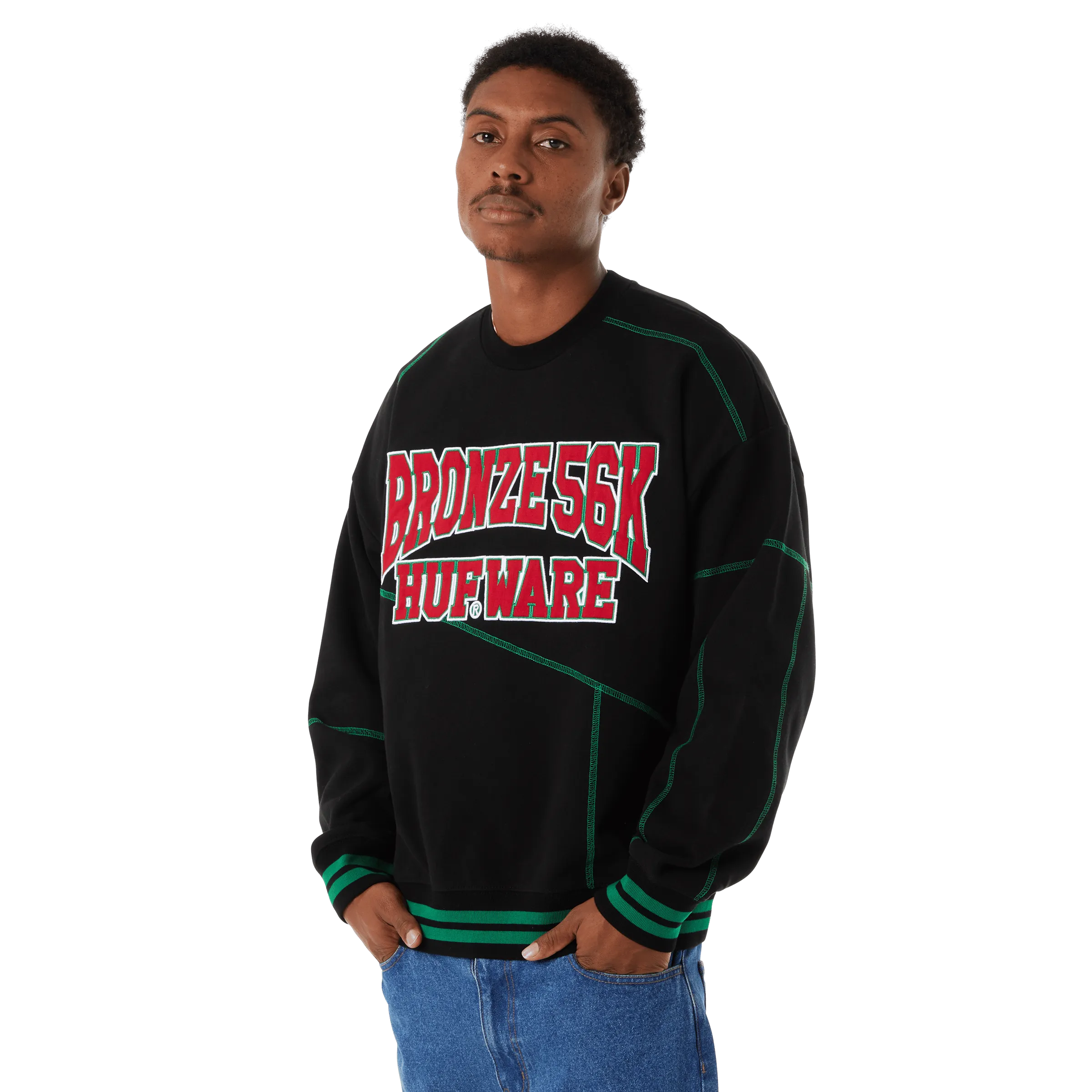 HUF x Bronze56K Hufware Crewneck Sweatshirt