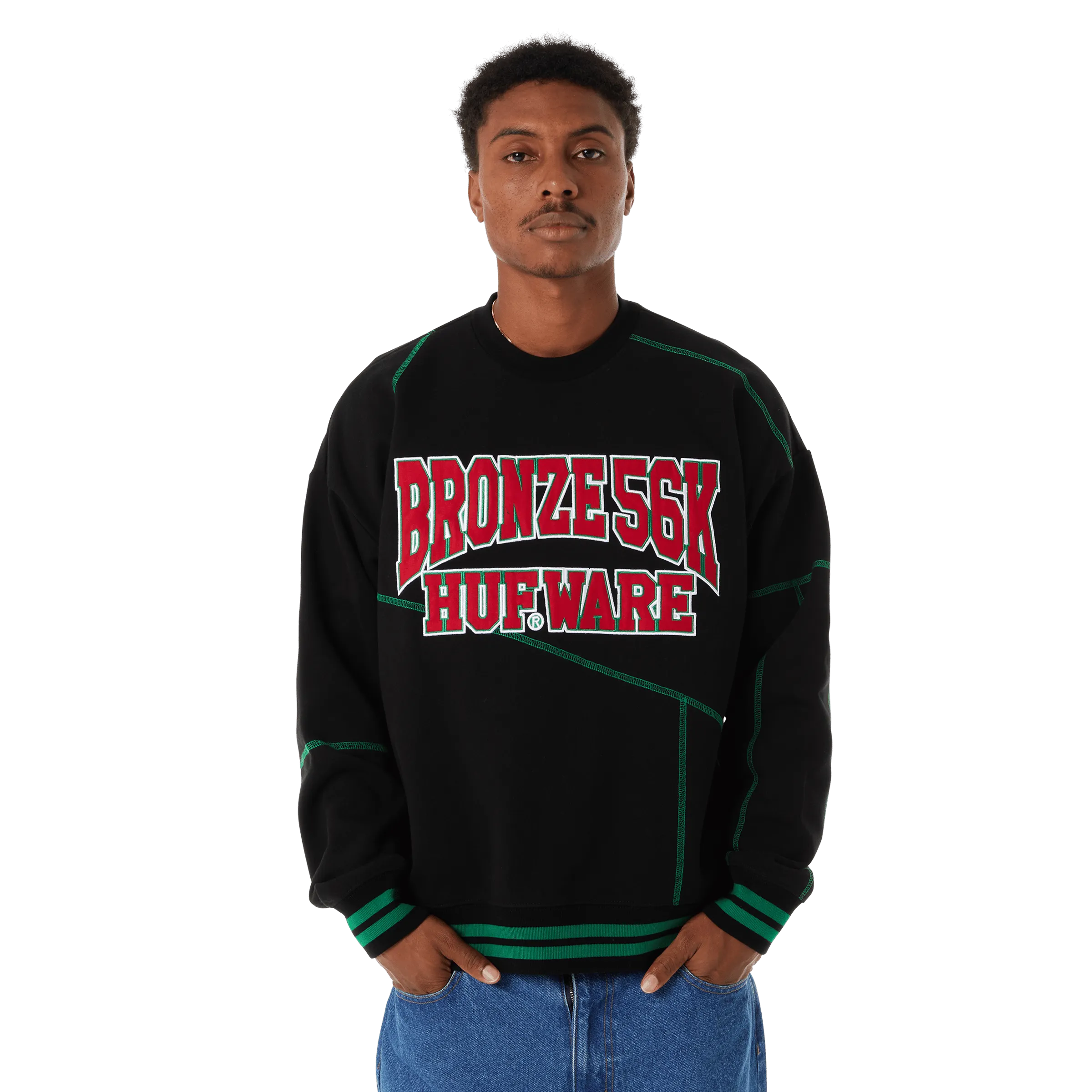 HUF x Bronze56K Hufware Crewneck Sweatshirt