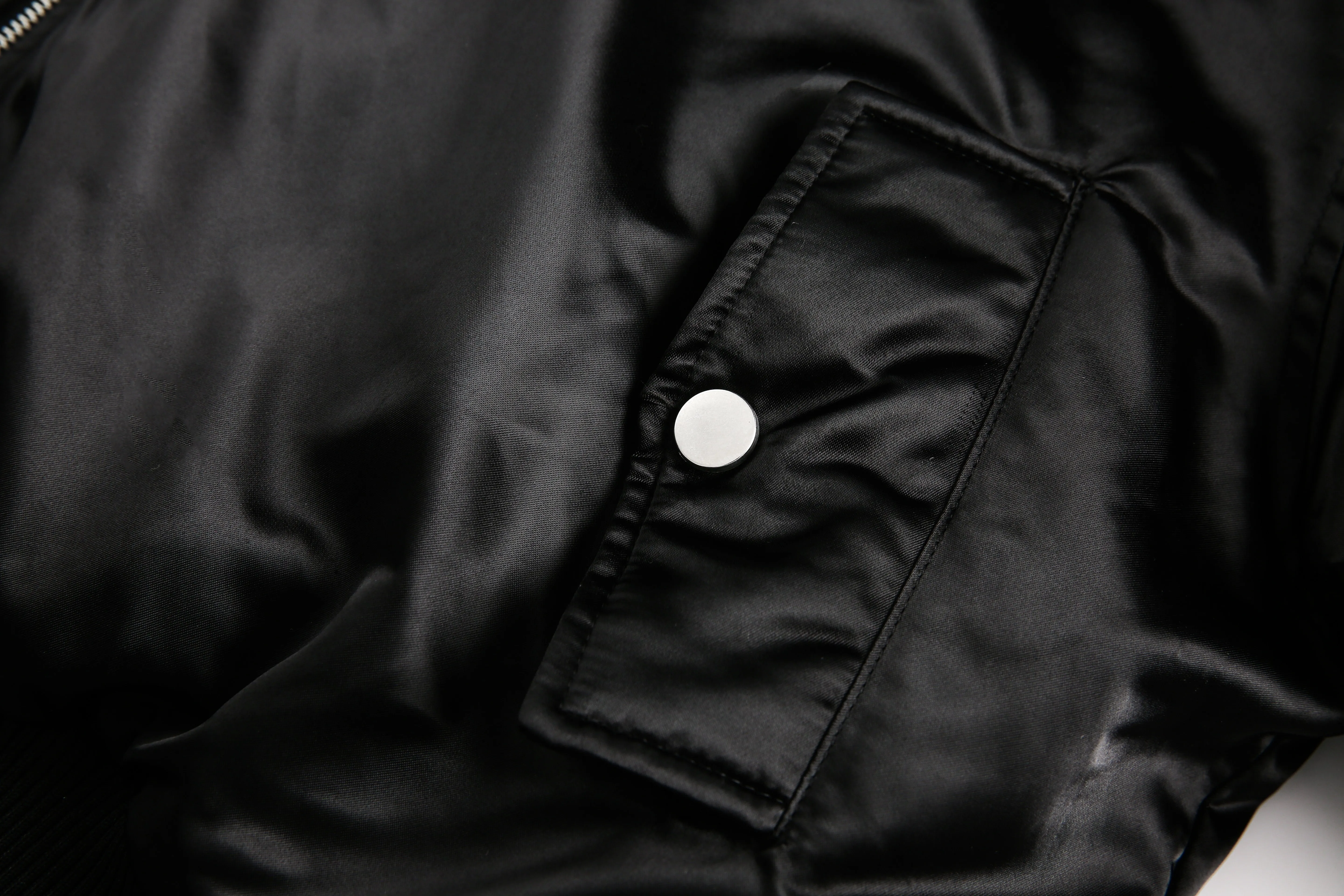 Layered Look Bomber Jacket
