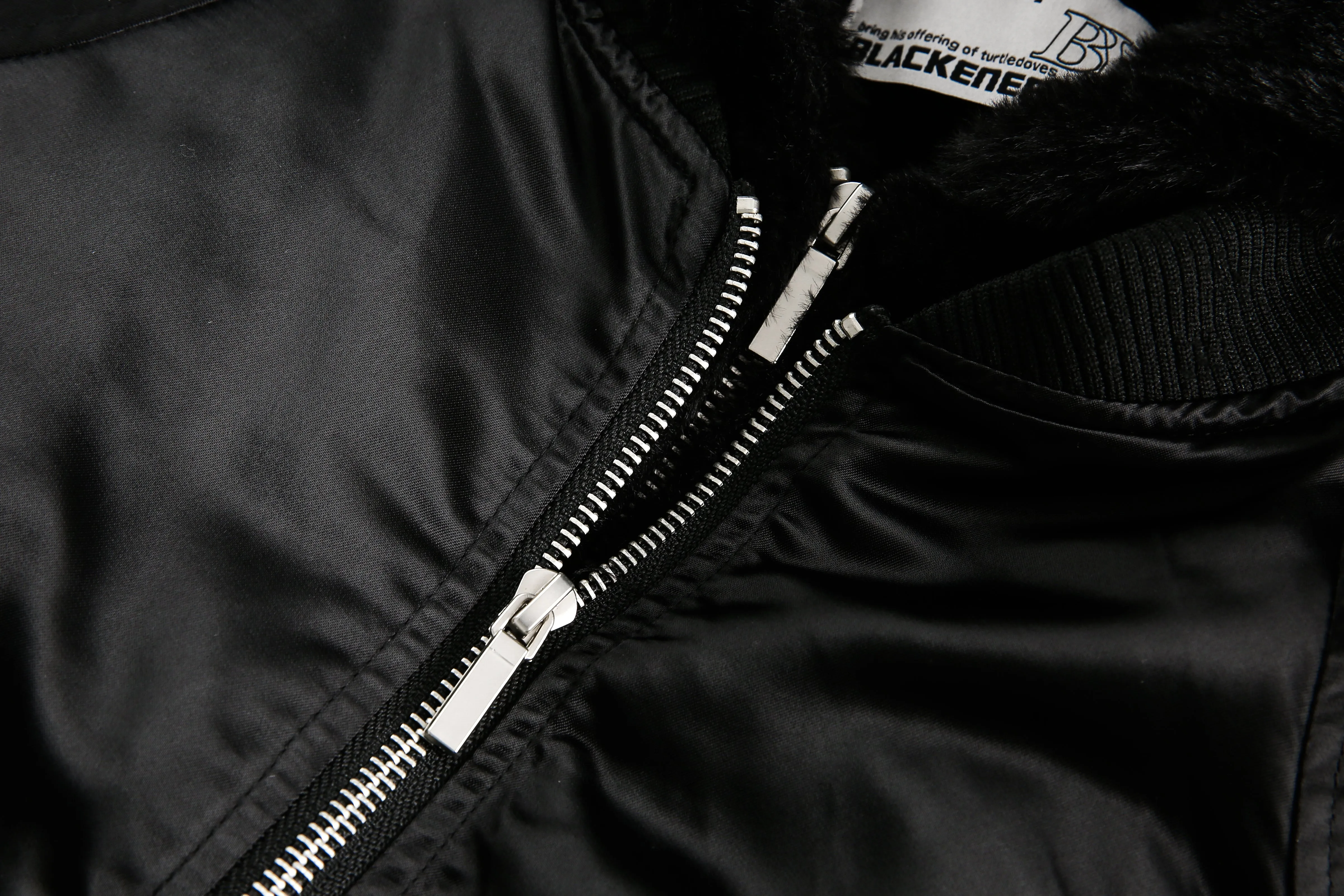 Layered Look Bomber Jacket
