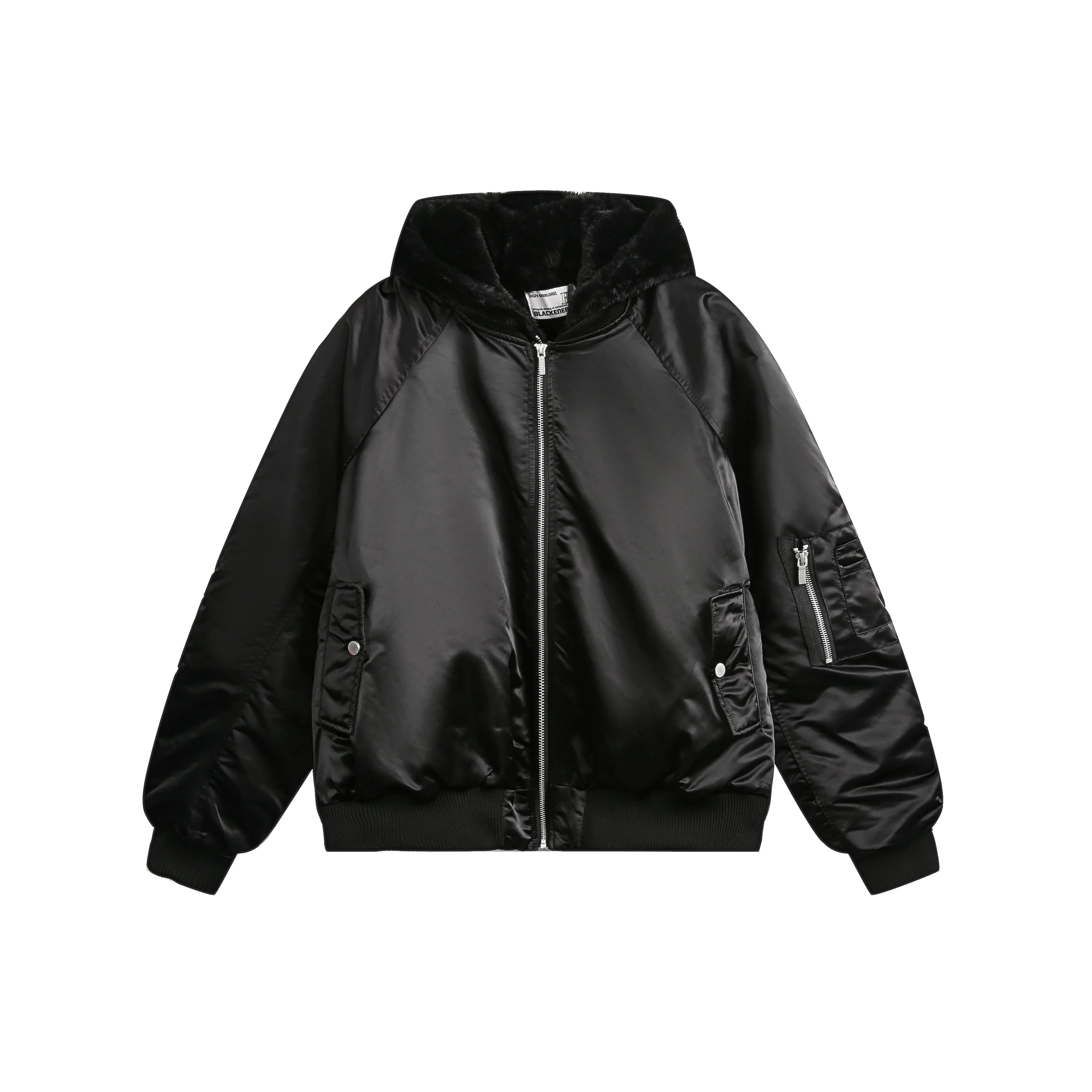 Layered Look Bomber Jacket