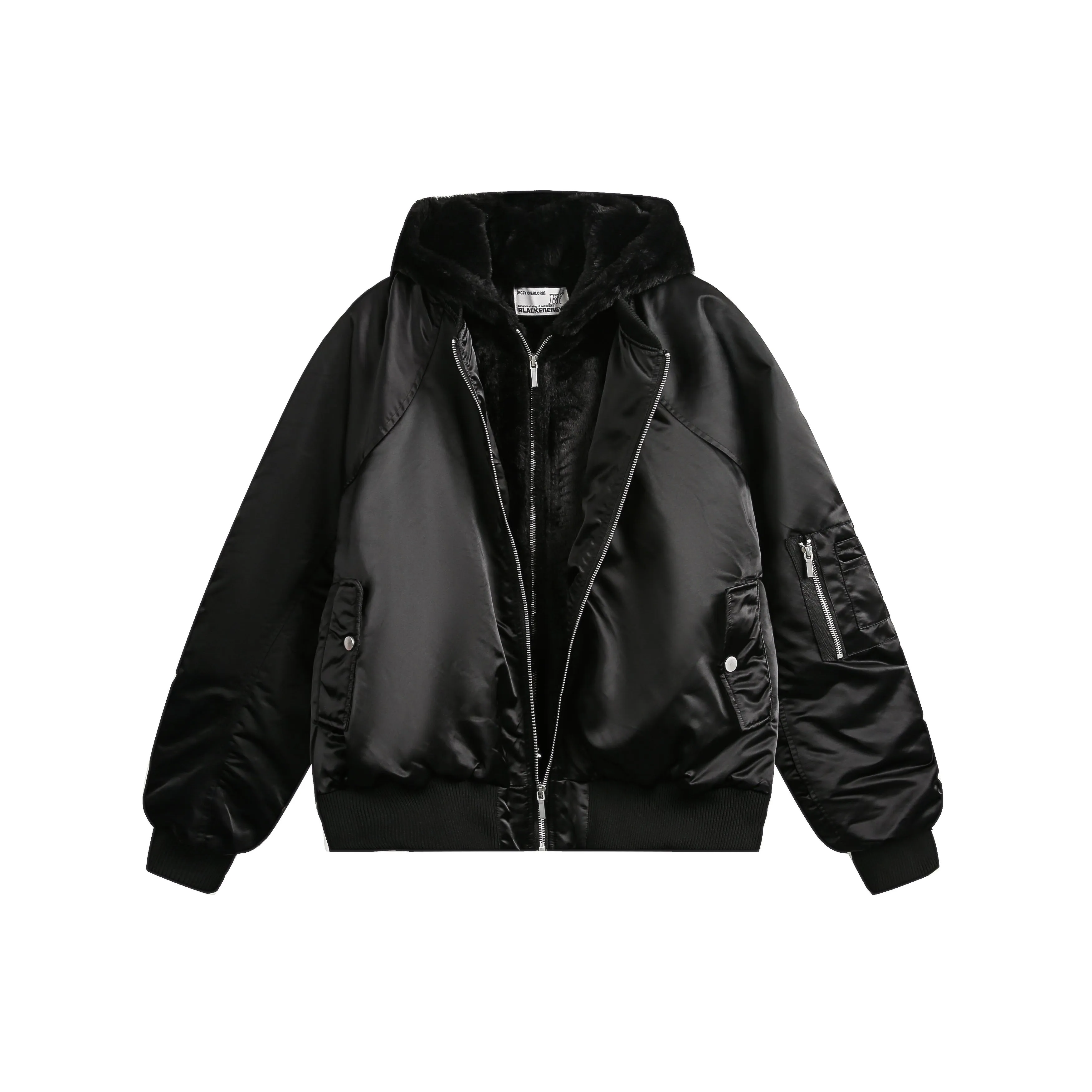 Layered Look Bomber Jacket