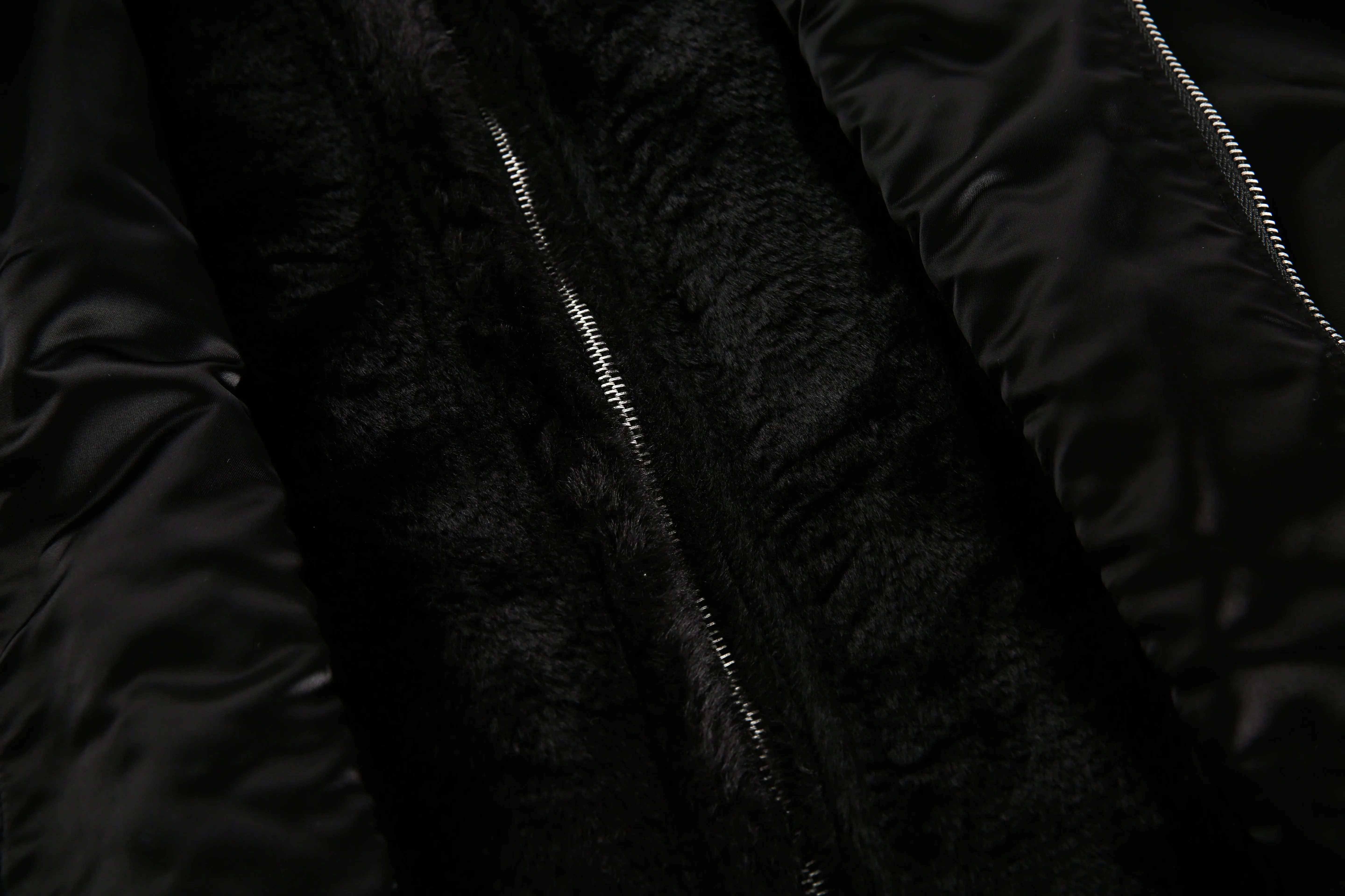 Layered Look Bomber Jacket