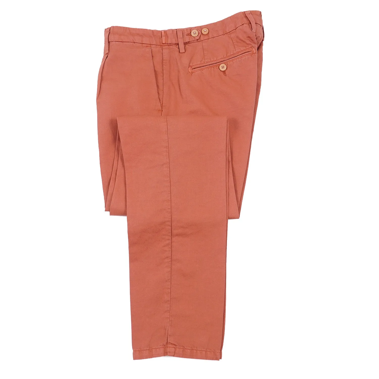 Luigi Borrelli Slim-Fit Cotton-Linen Pants
