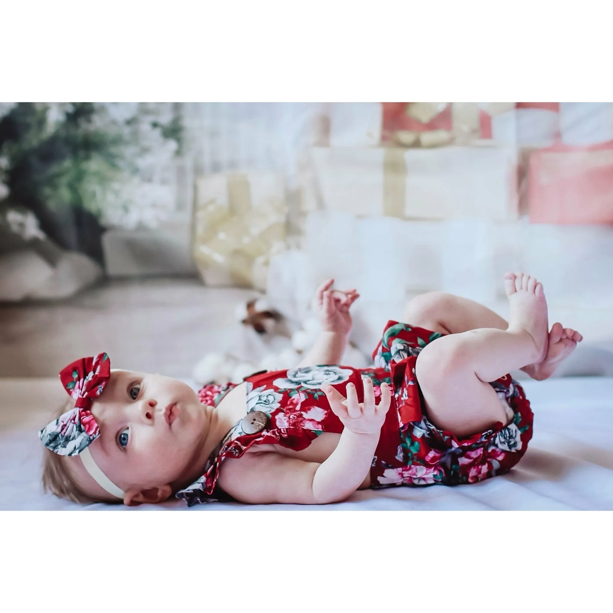 MELODY BUTTON ROMPER