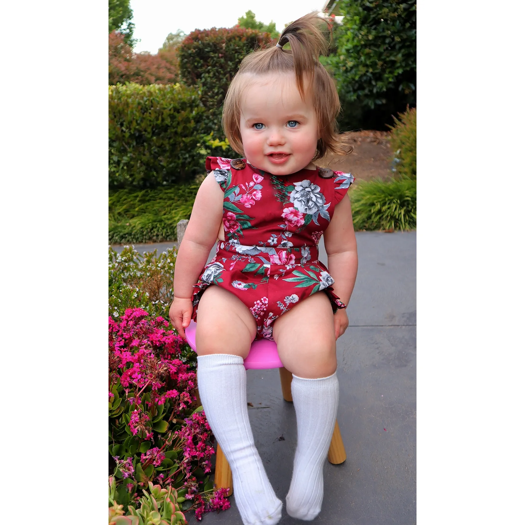 MELODY BUTTON ROMPER