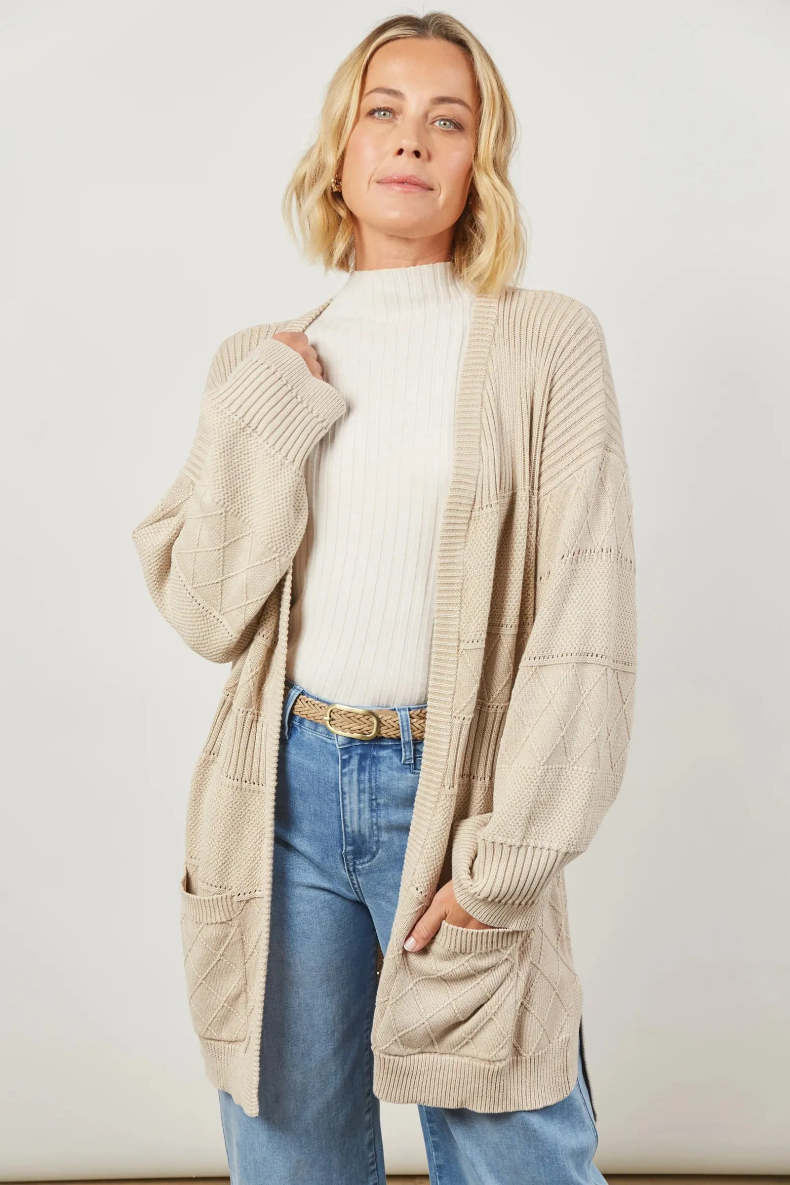 Metro Cardigan Buff / ONESIZE