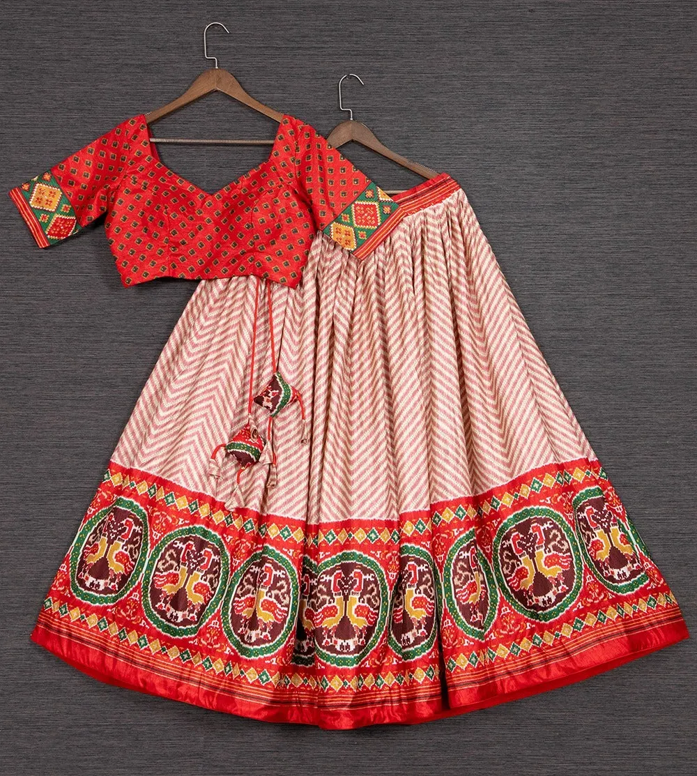 Navratri Dola Silk Lehenga