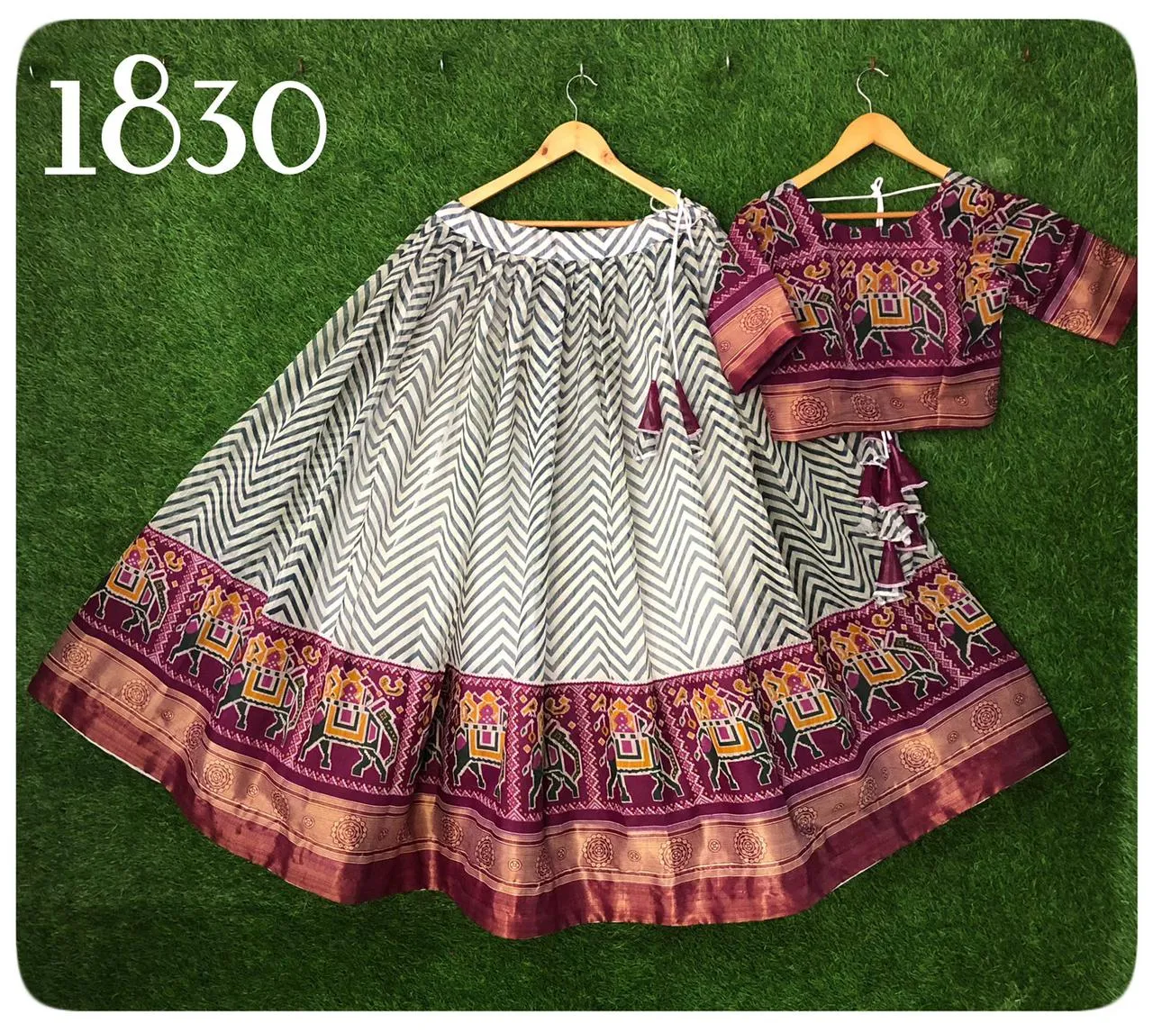 Navratri Heavy crop top Skirt Lehenga Choli