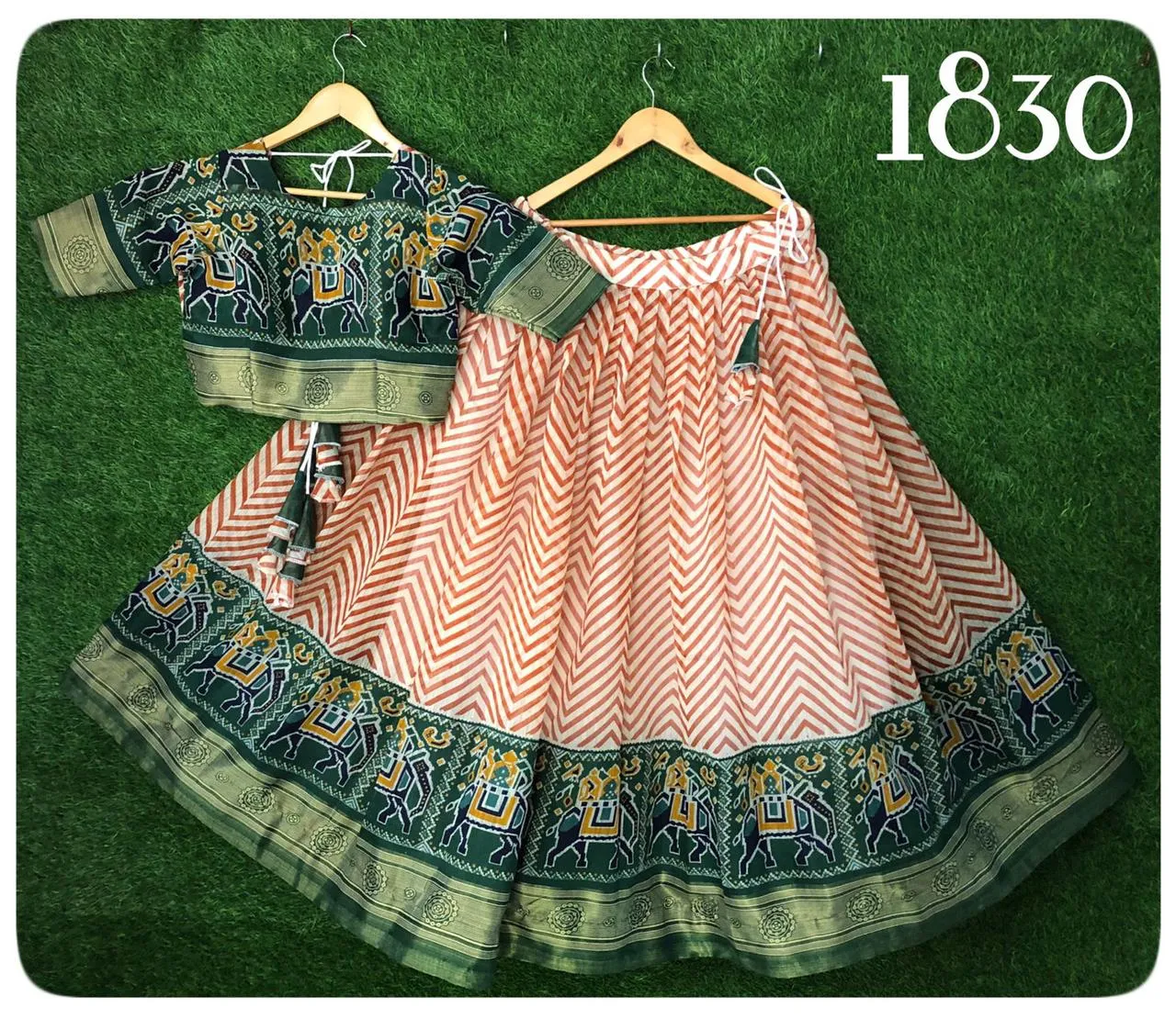 Navratri Heavy crop top Skirt Lehenga Choli