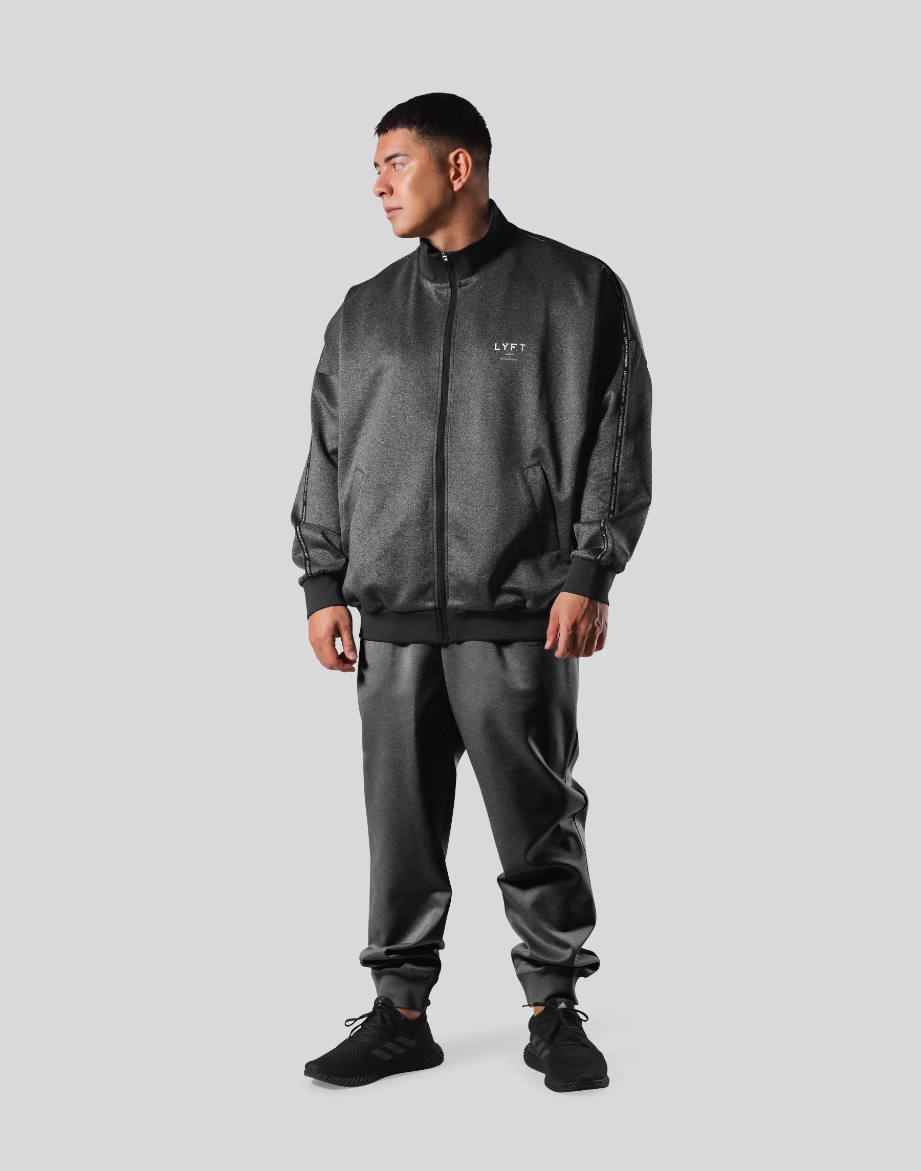 New Flag Oversize Track Jacket - D.Grey