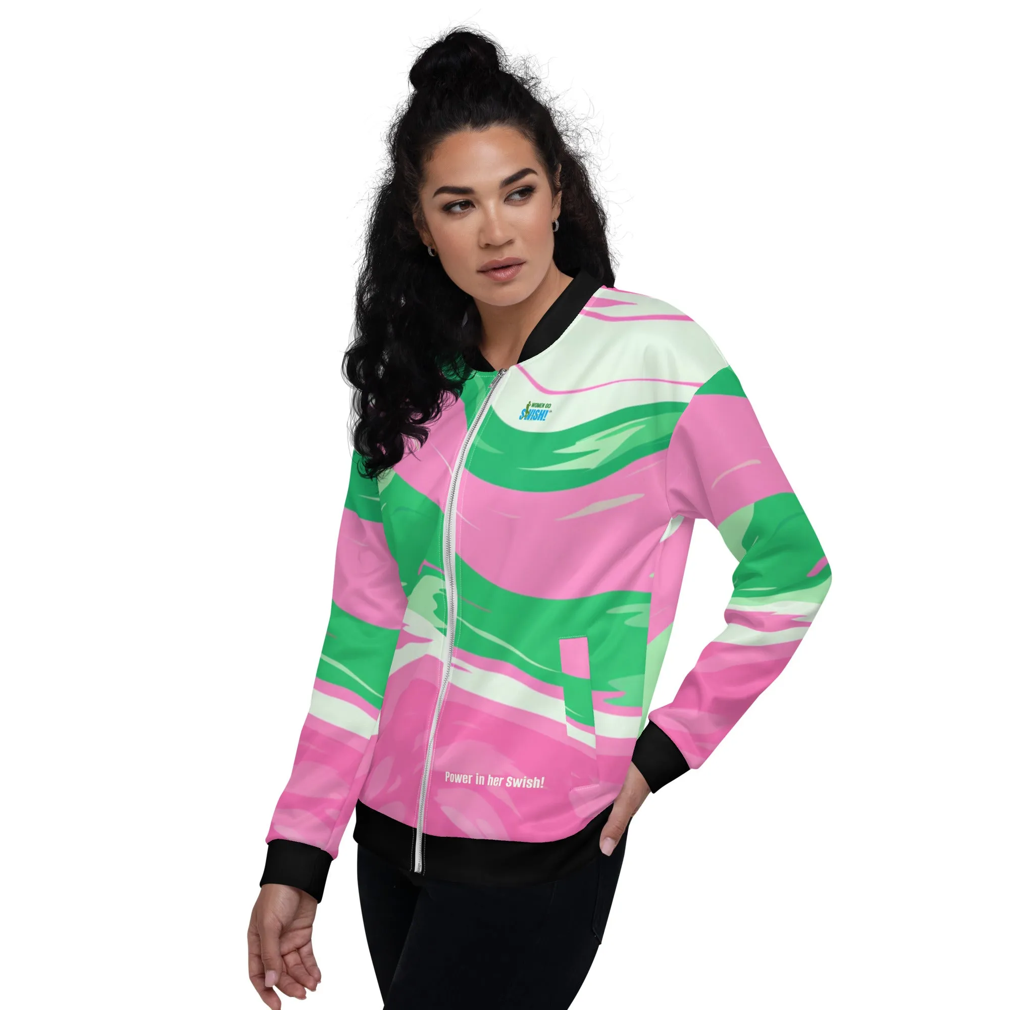 Pretty in Pink Bomber Jacket