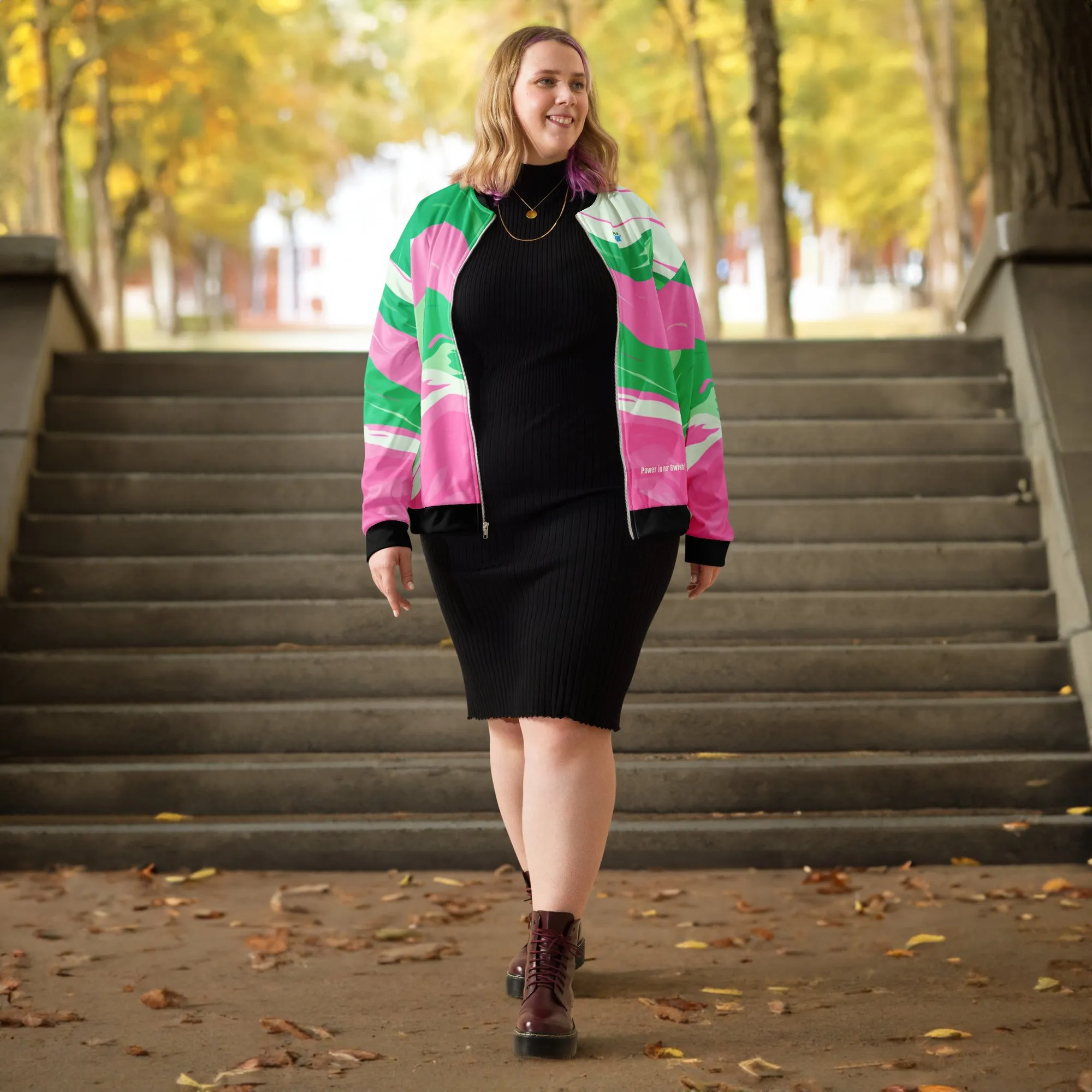 Pretty in Pink Bomber Jacket