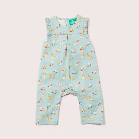 Rainbow Birds Frill Summer Romper