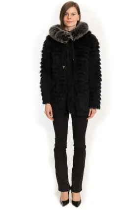 Reversible Fox Jacket with Fox Trim