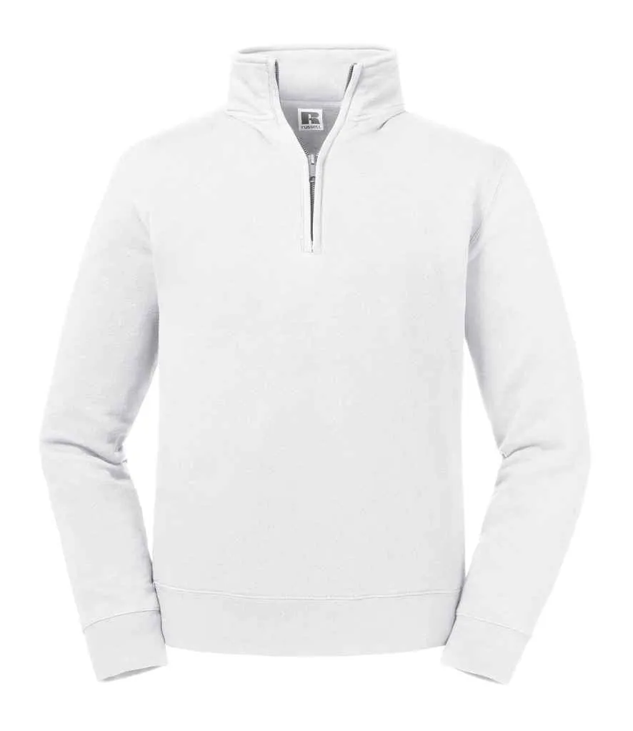 Russell Premium Authentic Zip Neck Sweatshirt