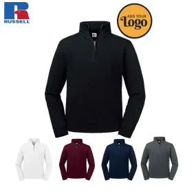 Russell Premium Authentic Zip Neck Sweatshirt