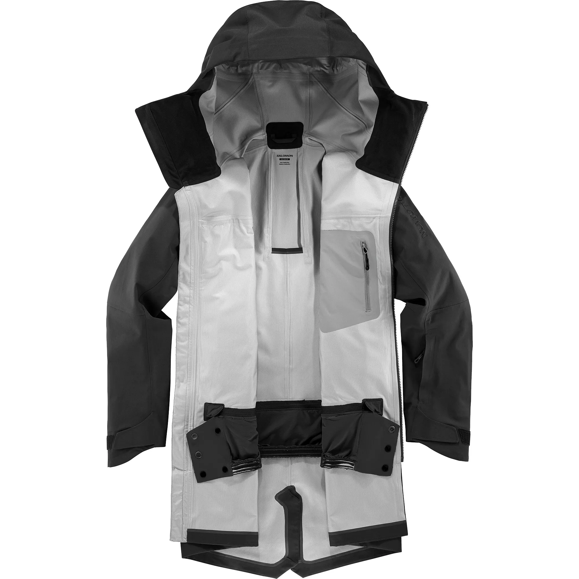 Salomon Men&#x27;s Stance 3L Long Jacket Deep Black | Buy Salomon Men&#x27;s Stance 3L Long Jacket Deep Black here | Outnorth