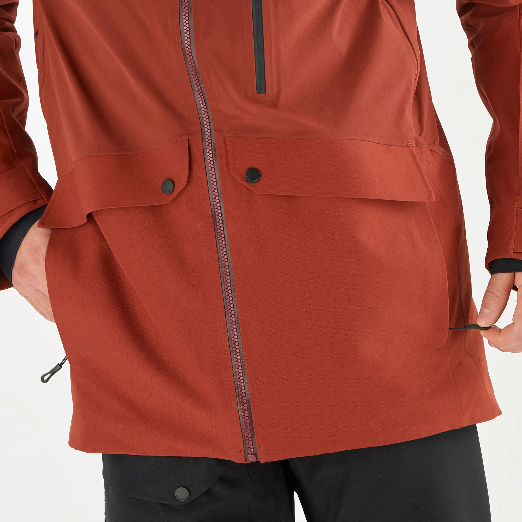 Salomon Men&#x27;s Untracked Jacket Madder Brown/Deep Black | Buy Salomon Men&#x27;s Untracked Jacket Madder Brown/Deep Black here | Outnorth