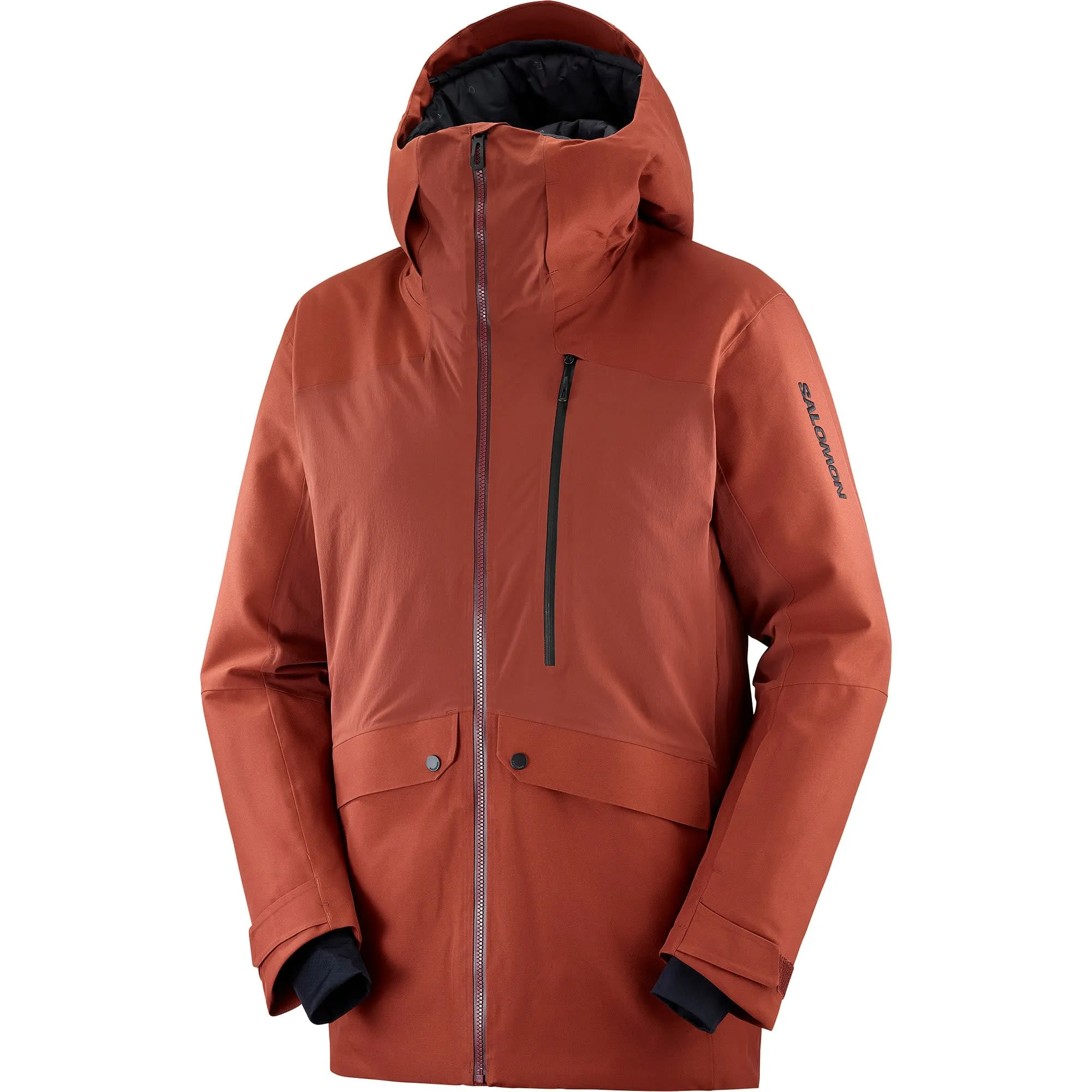 Salomon Men&#x27;s Untracked Jacket Madder Brown/Deep Black | Buy Salomon Men&#x27;s Untracked Jacket Madder Brown/Deep Black here | Outnorth