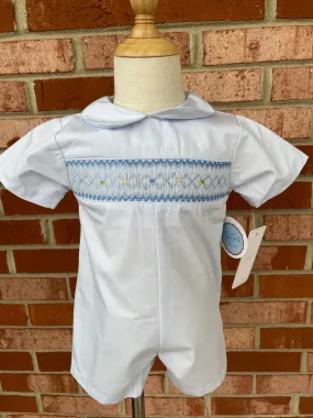 Smocked Corded Romper